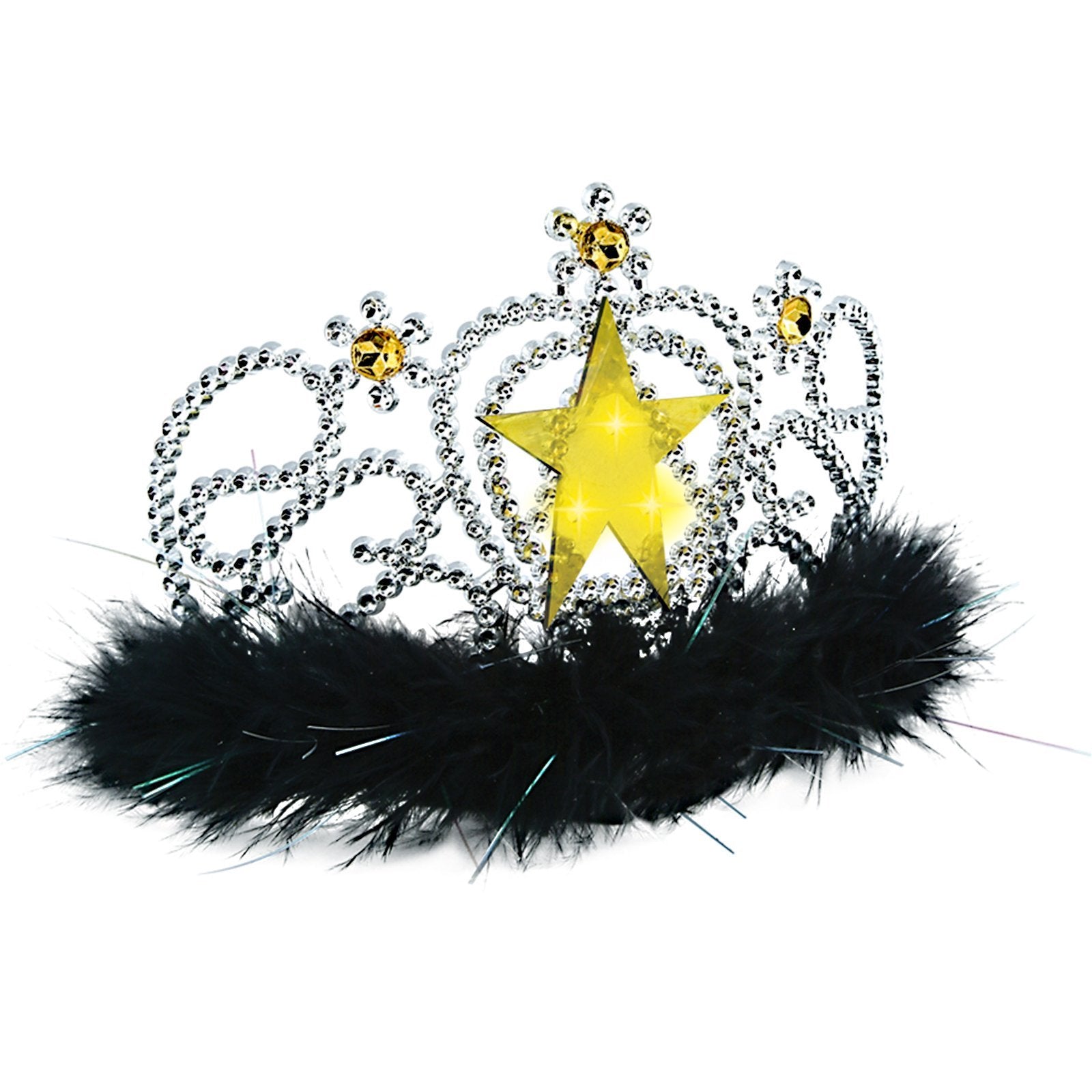 Plastic Light-Up Star Tiara (Pack of 6)