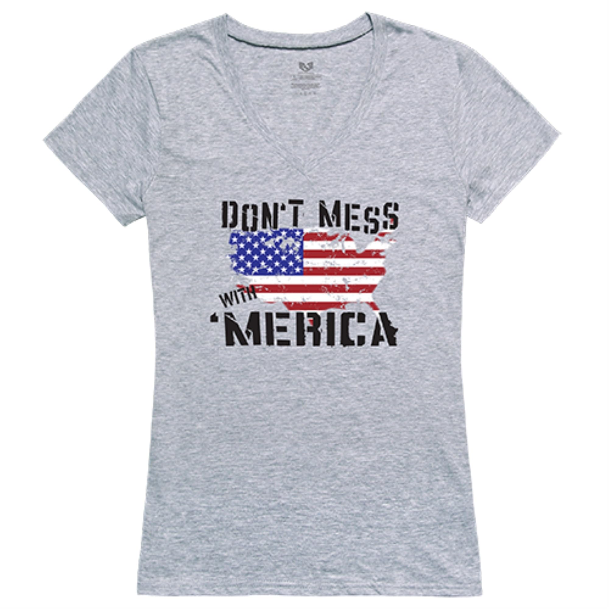 Graphic V-Neck, Dt Mess with Am, HGY, M