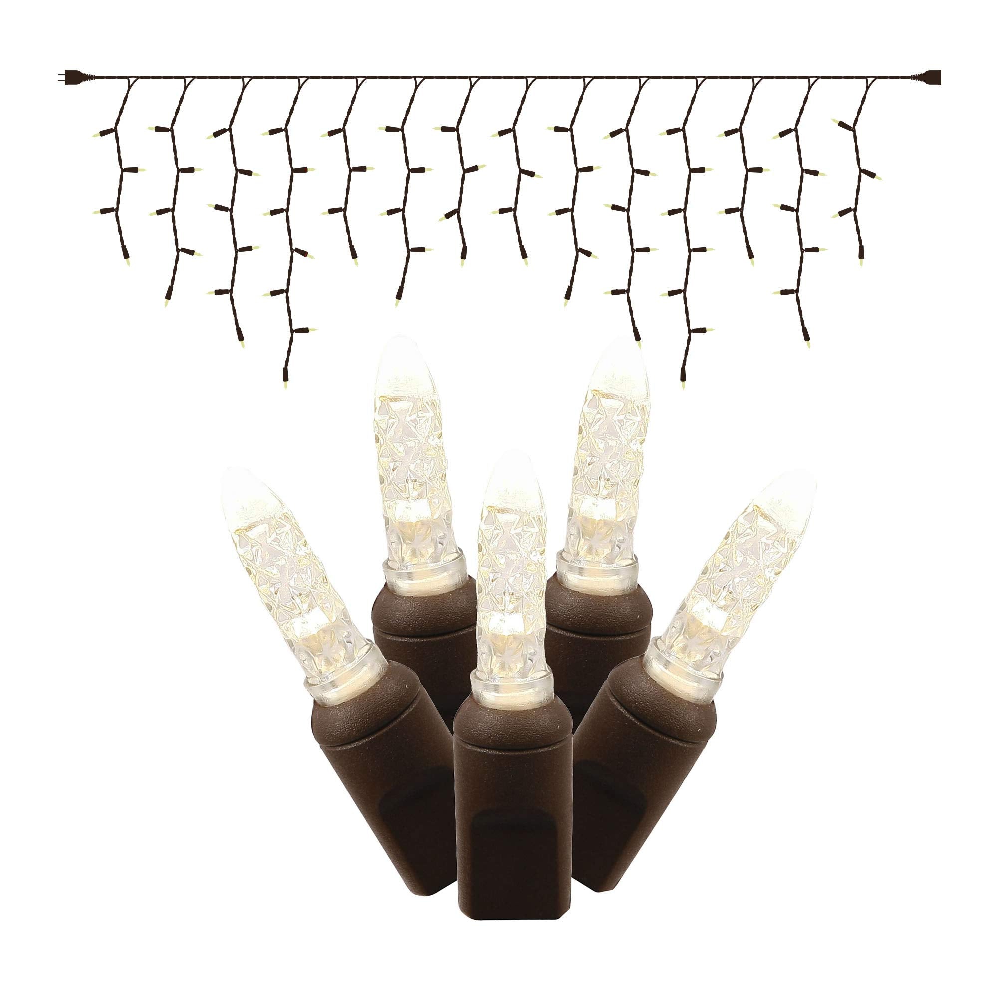 Casafoyer  70Lt LED WmWhite/Bw M5 Icicle EC Set 9'L - X6B3101 - (Pack Of 2)