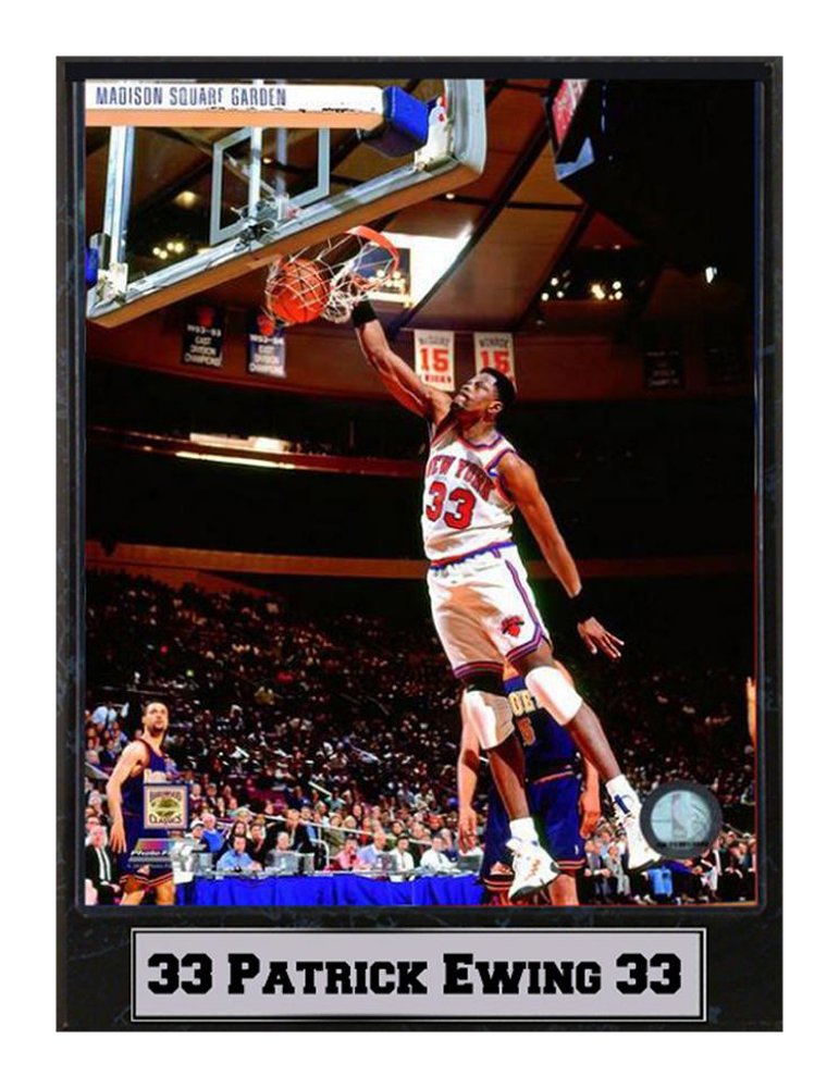 9x12 Plaque - Patrick Ewing New York Knicks