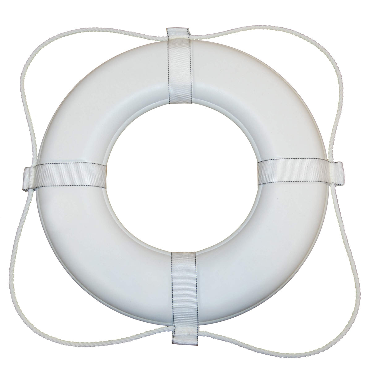 Taylor Made Products Vinyl Coated Foam Life Ring , White (20) -      Puncture, Tear, Scuff-Resistant - United States Coast Gua