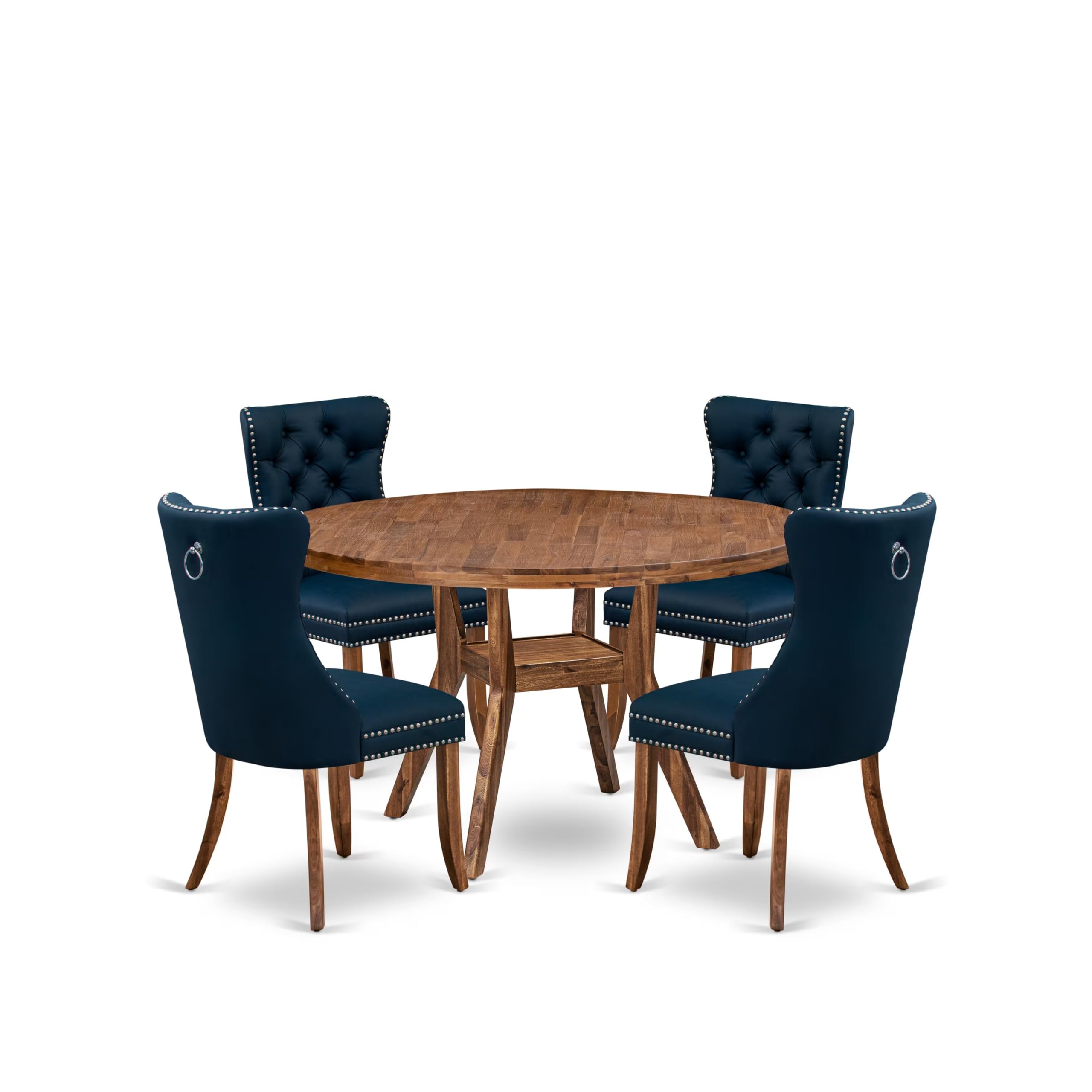 5-Piece Kitchen Set In Navy Blue Color