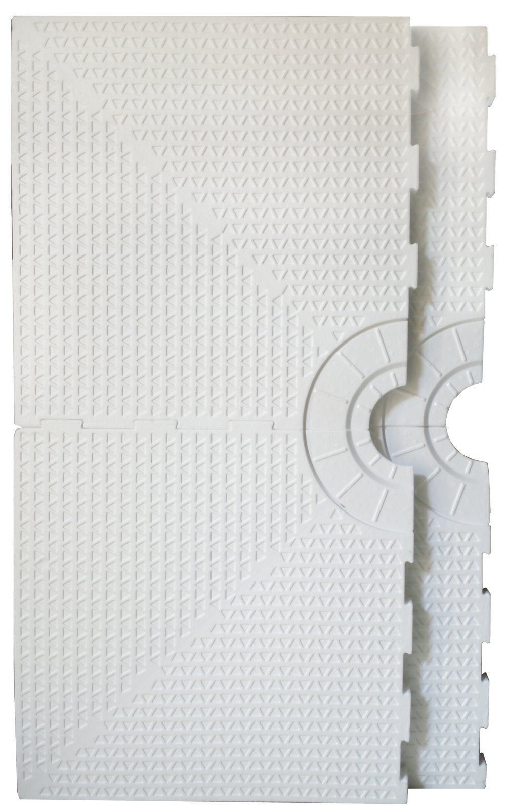 48 x 48” (Trimmable) TruSlope Pre-formed Shower Tray - Center Drain