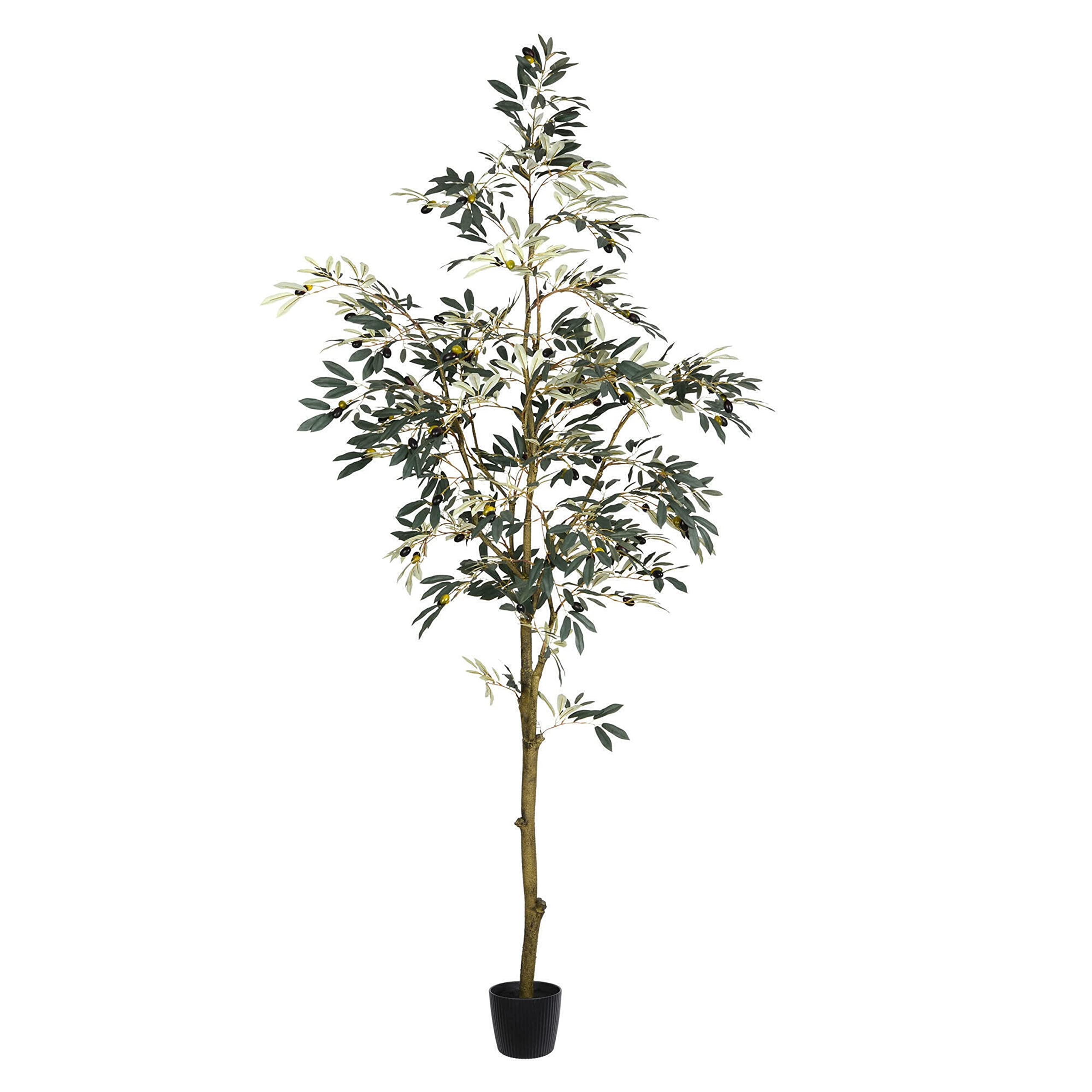 Casafoyer 7-Foot Tall Artificial Olive Tree - Lifelike Indoor Decor ( Pack of 2 )