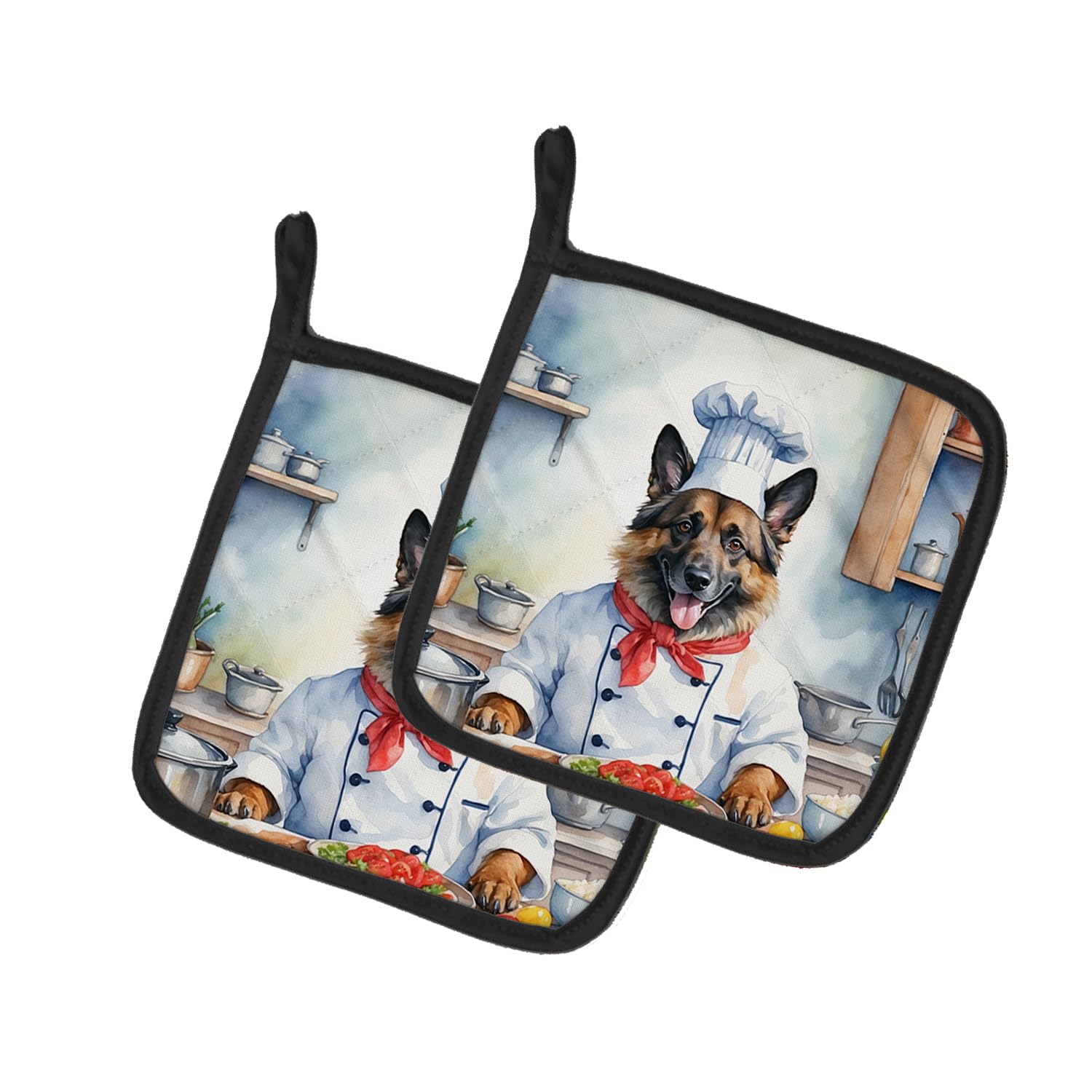 Belgian Tervuren The Chef Pair of Pot Holders