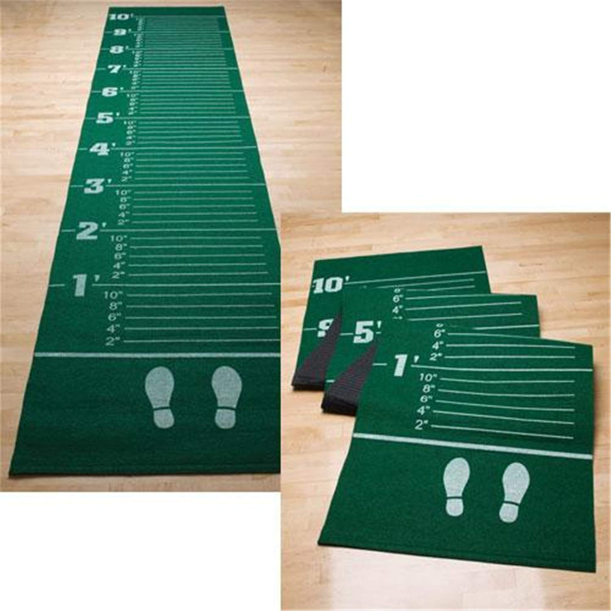 Gamecraft Carpeted Long Jump Mat , Green, 12'L X 30W