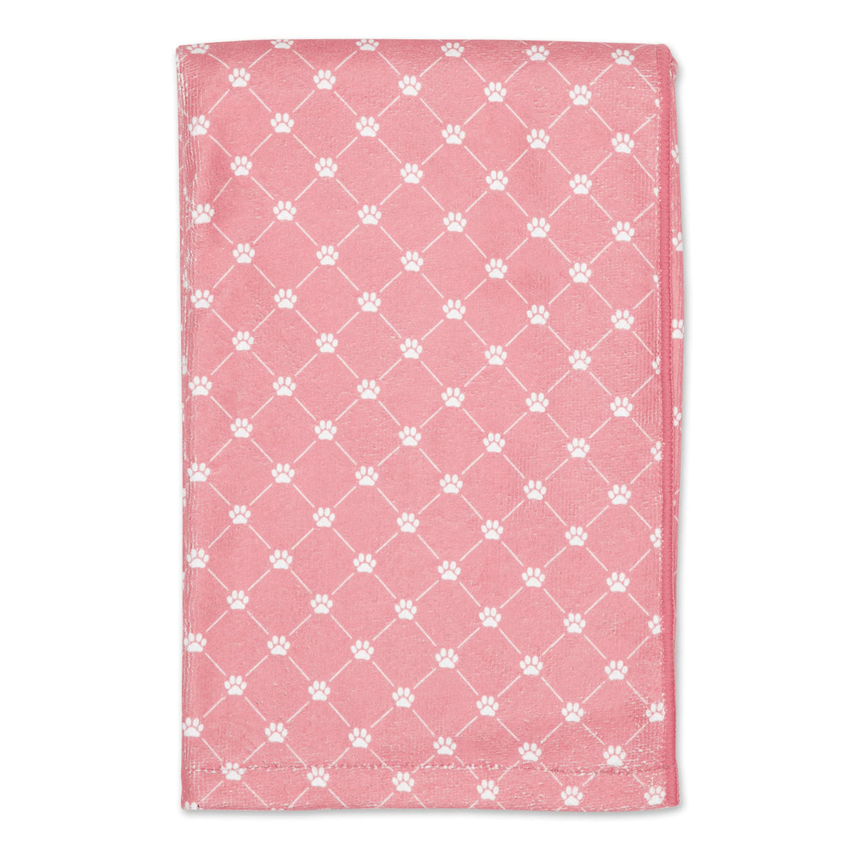 Bone Dry Pet Grooming Towel Collection Absorbent Microfiber X-Large, 41X23.5, Trellis Rose