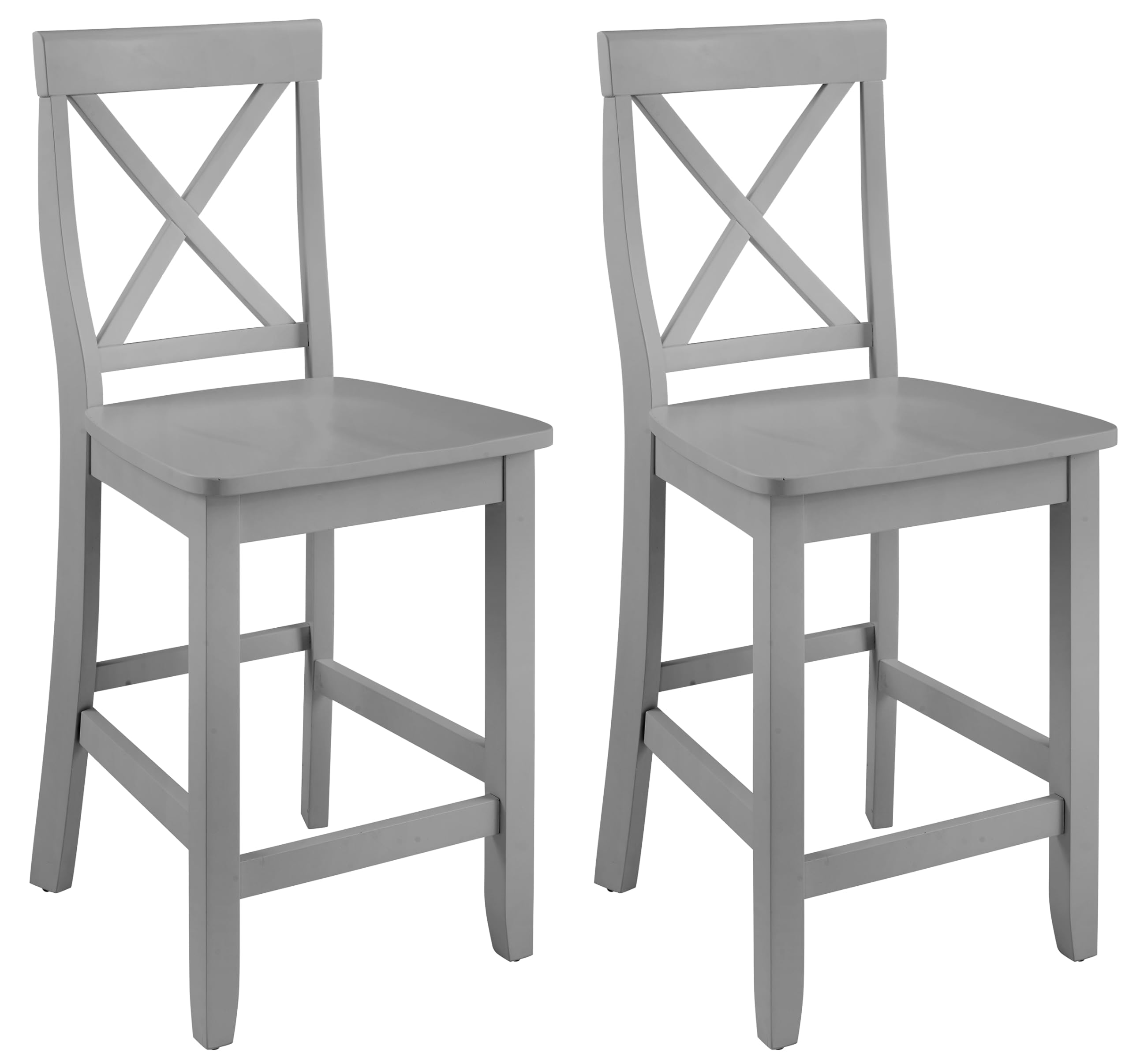 X-Back 2Pc Counter Stool Set- 2 Stools
