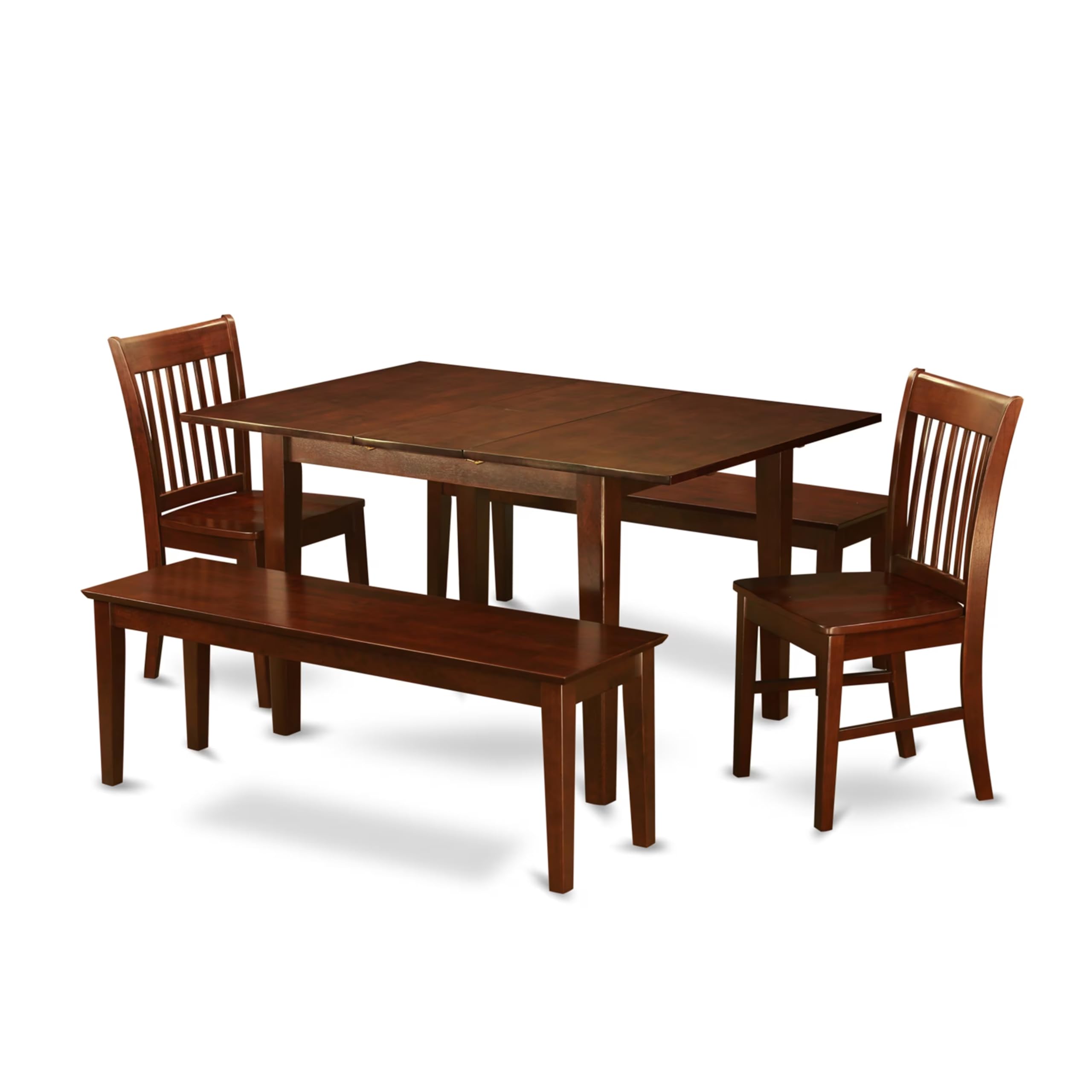 5  Pc  Kitchen  nook  Dining  set-breakfast  nook  and  2  Dining  Chairs  2  Benches