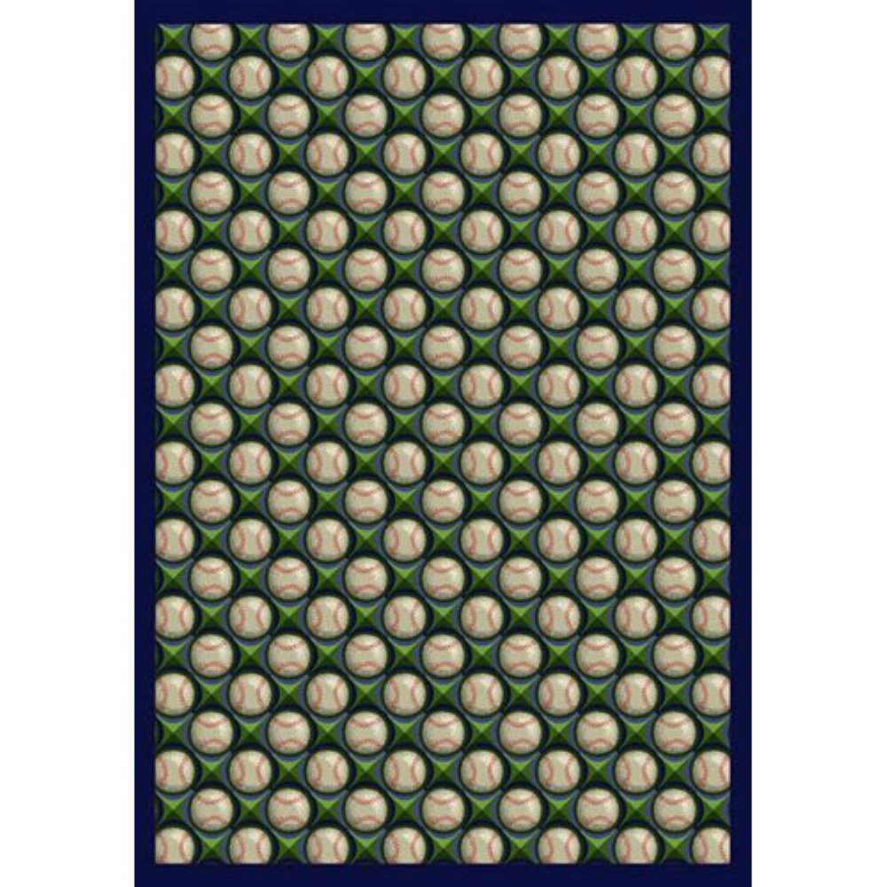 Bases Loaded 78 x 109??area rug in color Spring Training