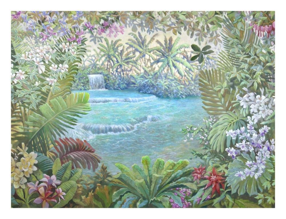 Cascata tropicale (detail)-Paper Art-26x20”