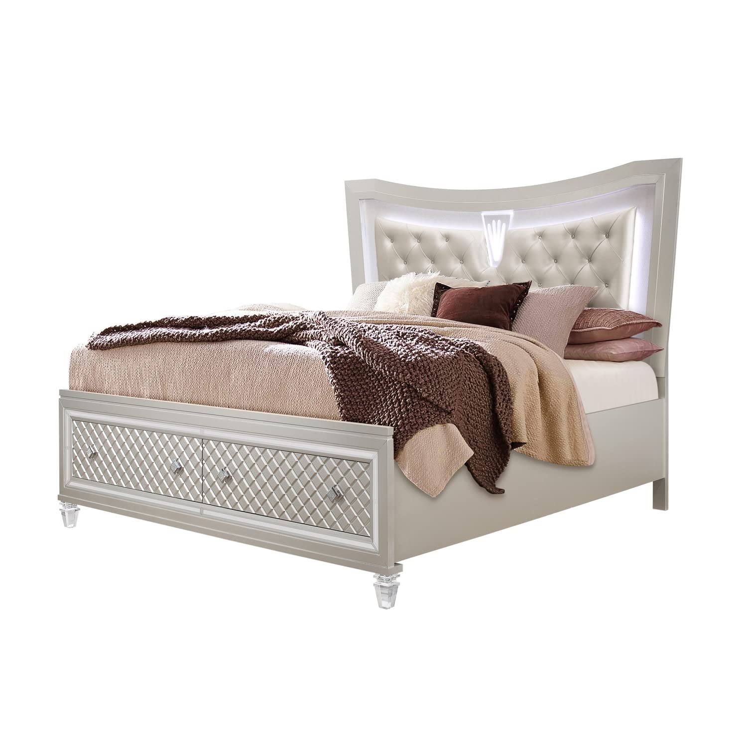 Paris King Bed Champagne