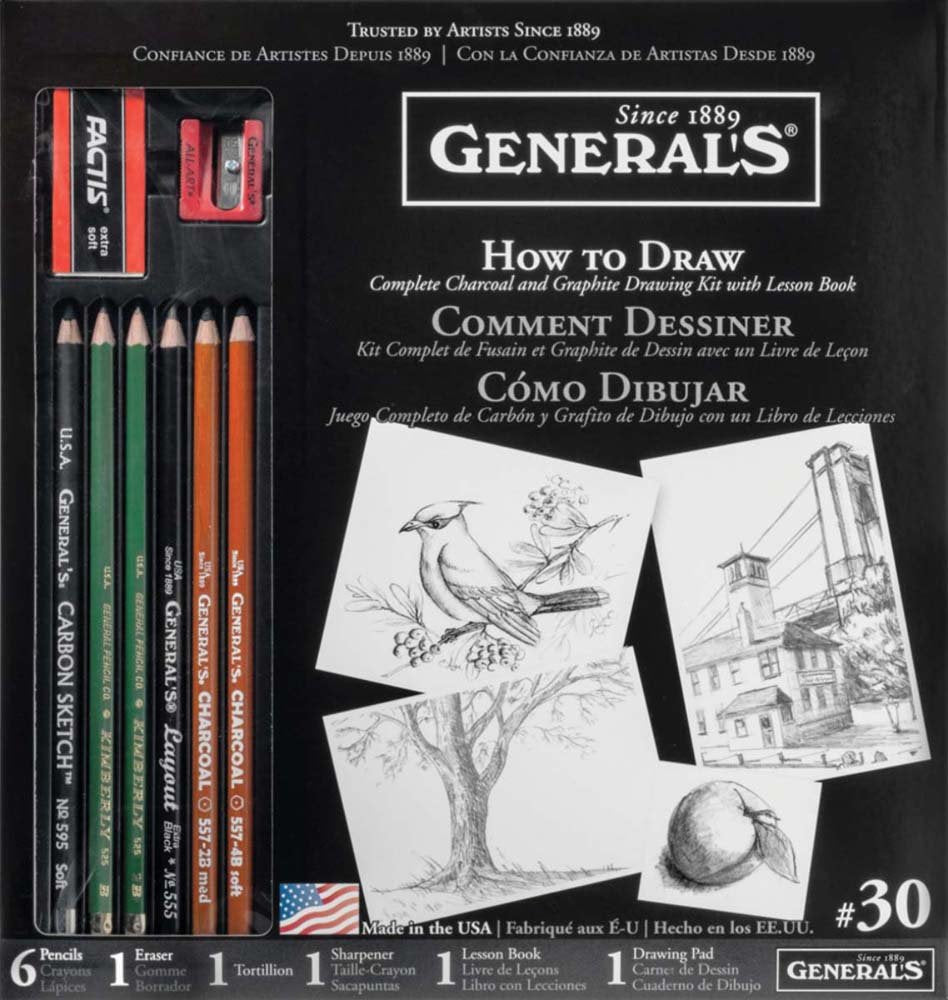 General Pencil How To Draw Kit (30Gp),Assorted