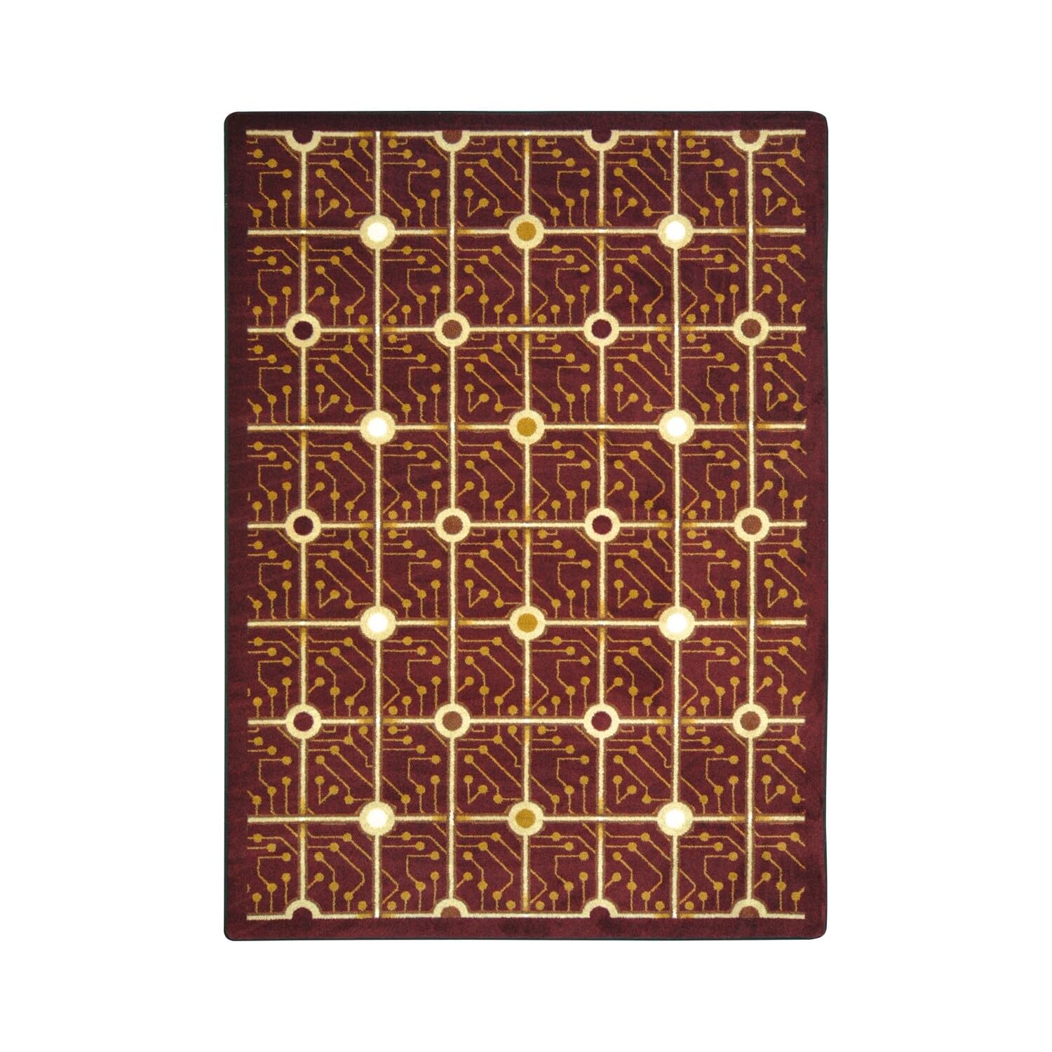Electrode 54 x 78??area rug in color Burgundy