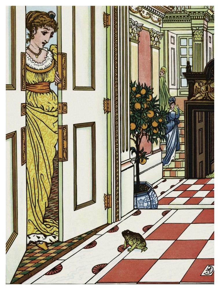 Frog Prince - Greeting the Frog-Paper Art-38x50”