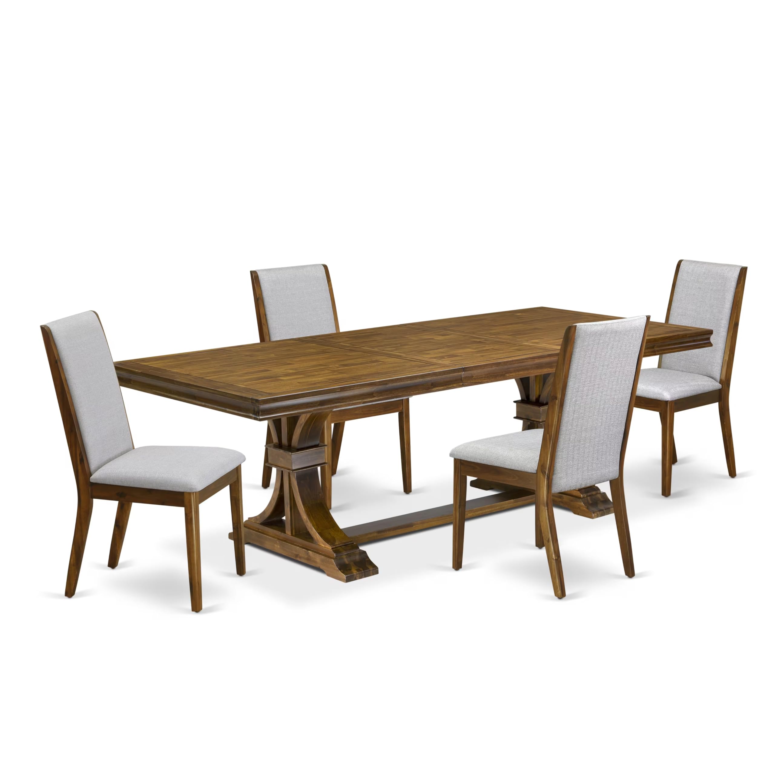 5 Pieces Dining Room set a Rectangular Dining Room Table and 4 Kitchen Chairs