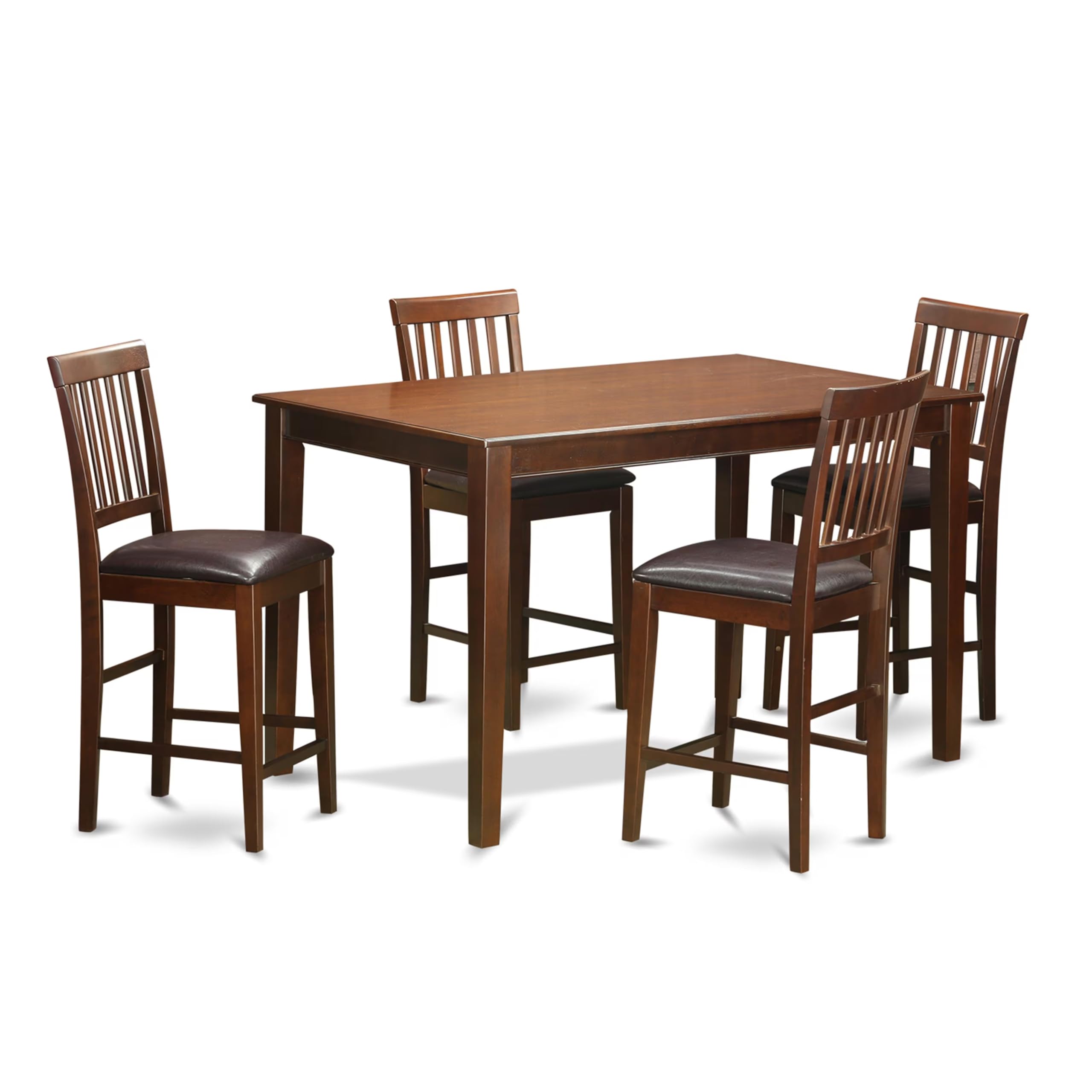 5  Pc  Counter  height  Table  set-  pub  Table  and  4  bar  stools.