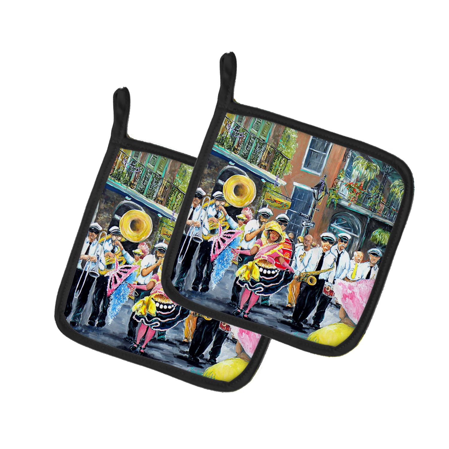 French Quarter Frolic Pair of Pot Holders