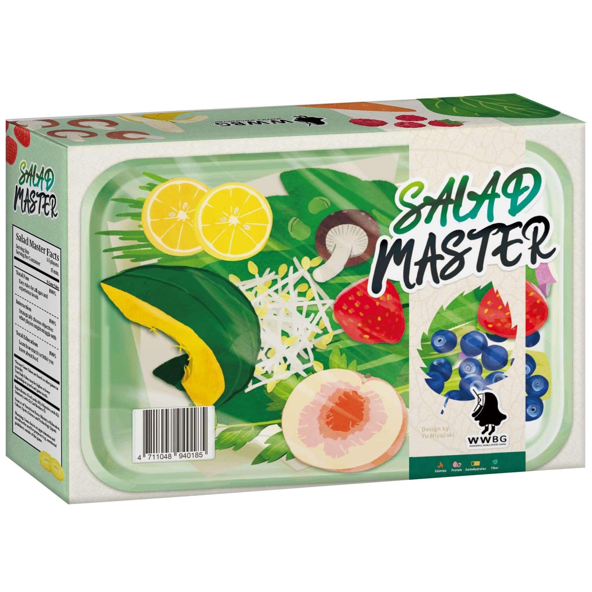Wonderful World: Salad Master - Trivia Party Card Game, Educational Nutrition & Food Based Topics, Fun Competitive Play, Family & Kids 8+, 1-5 Players