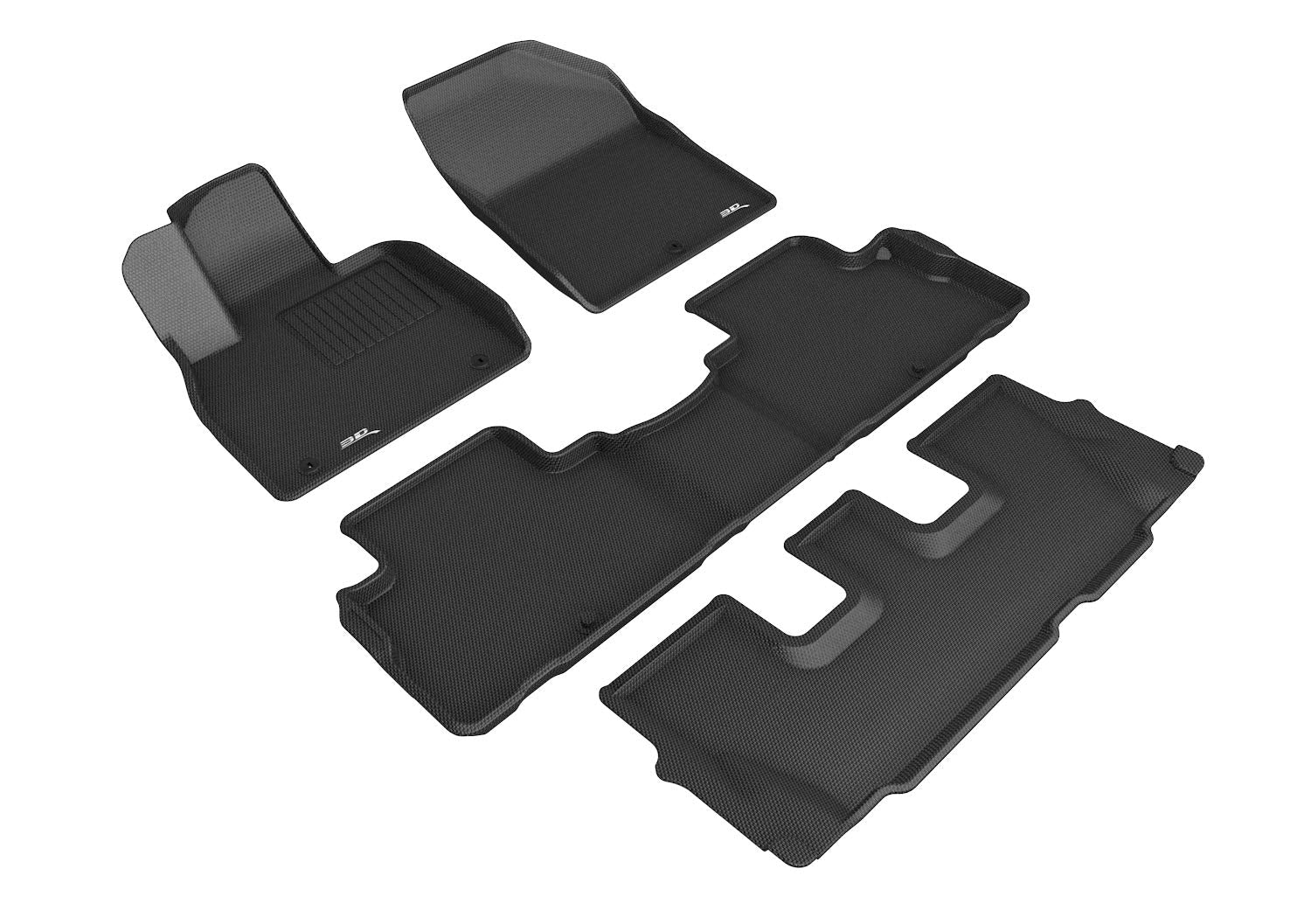 3D MAXpider HYUNDAI PALISADE 8-SEAT 2020-2022 KAGU BLACK R1 R2 R3