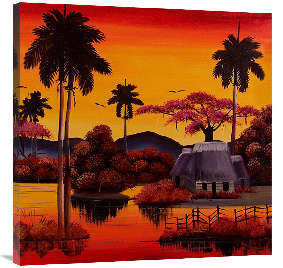 Palms Way-Canvas Art-36x36”