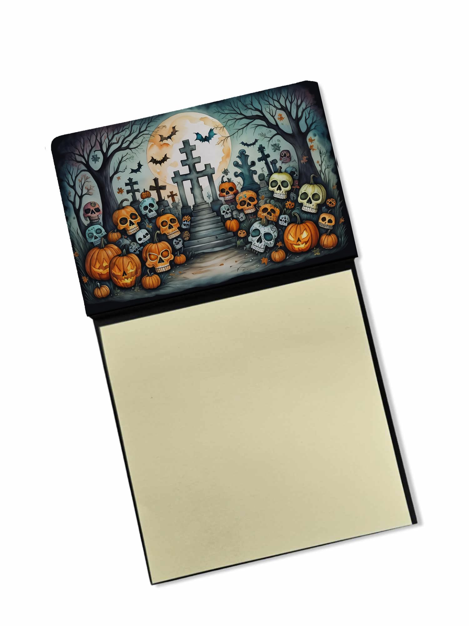 Calaveras Sugar Skulls Spooky Halloween Sticky Note Holder