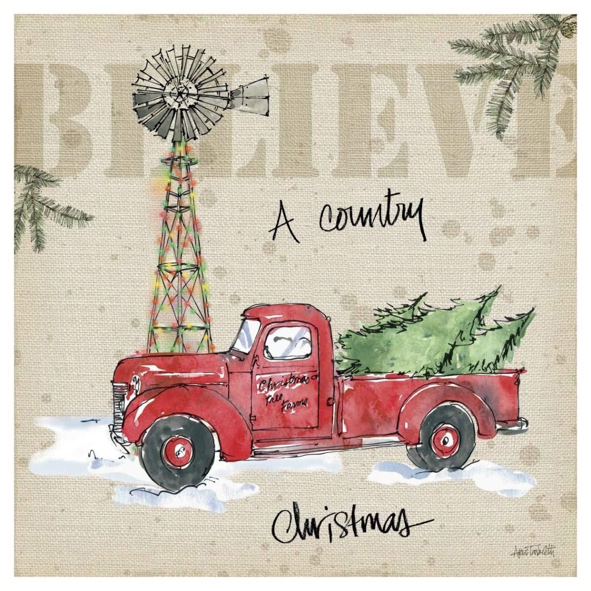 Country Christmas IV -Paper Art-42x42”