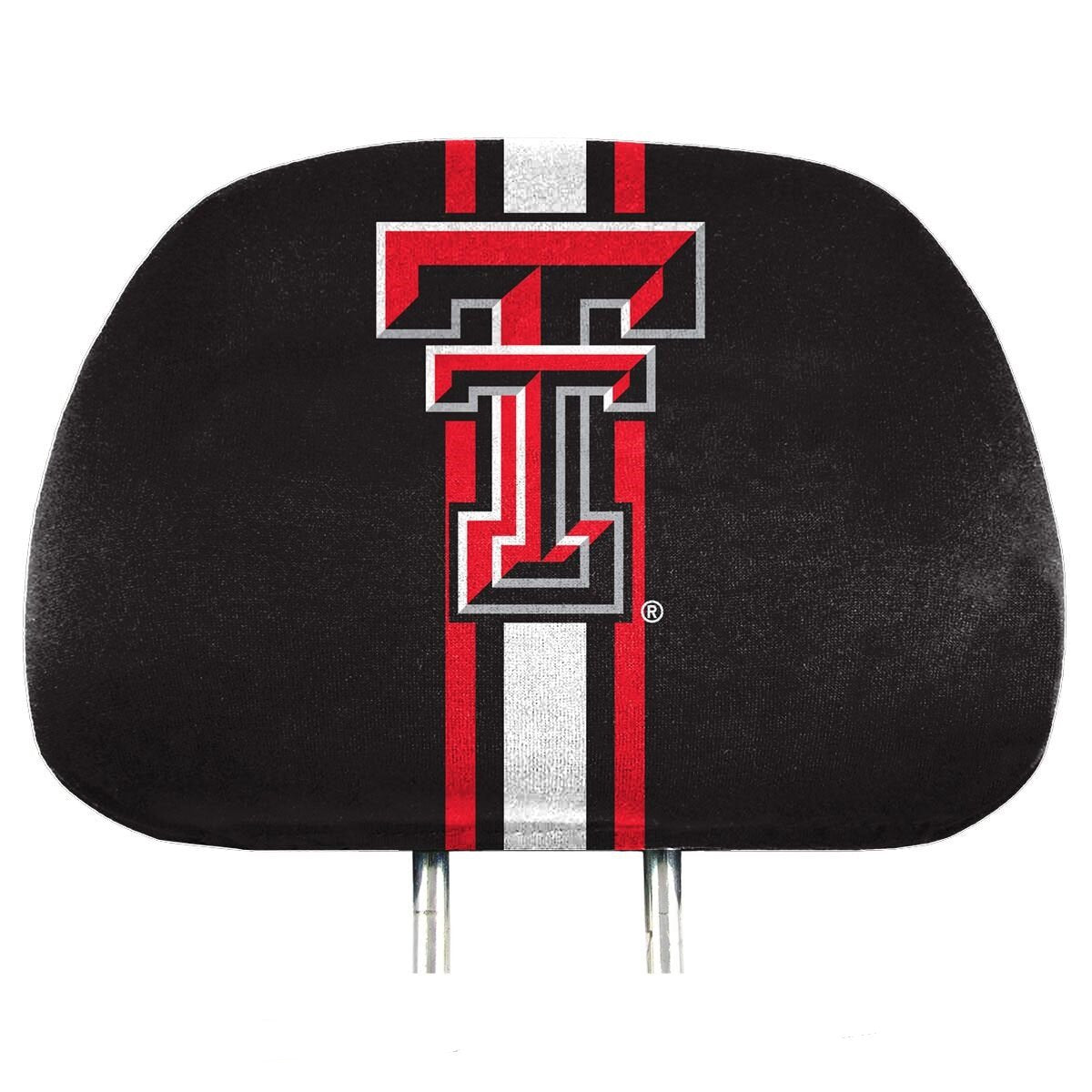 Fanmats 62075 Texas Tech Red Raiders Printed Head Rest Cover Set - 2 Pieces