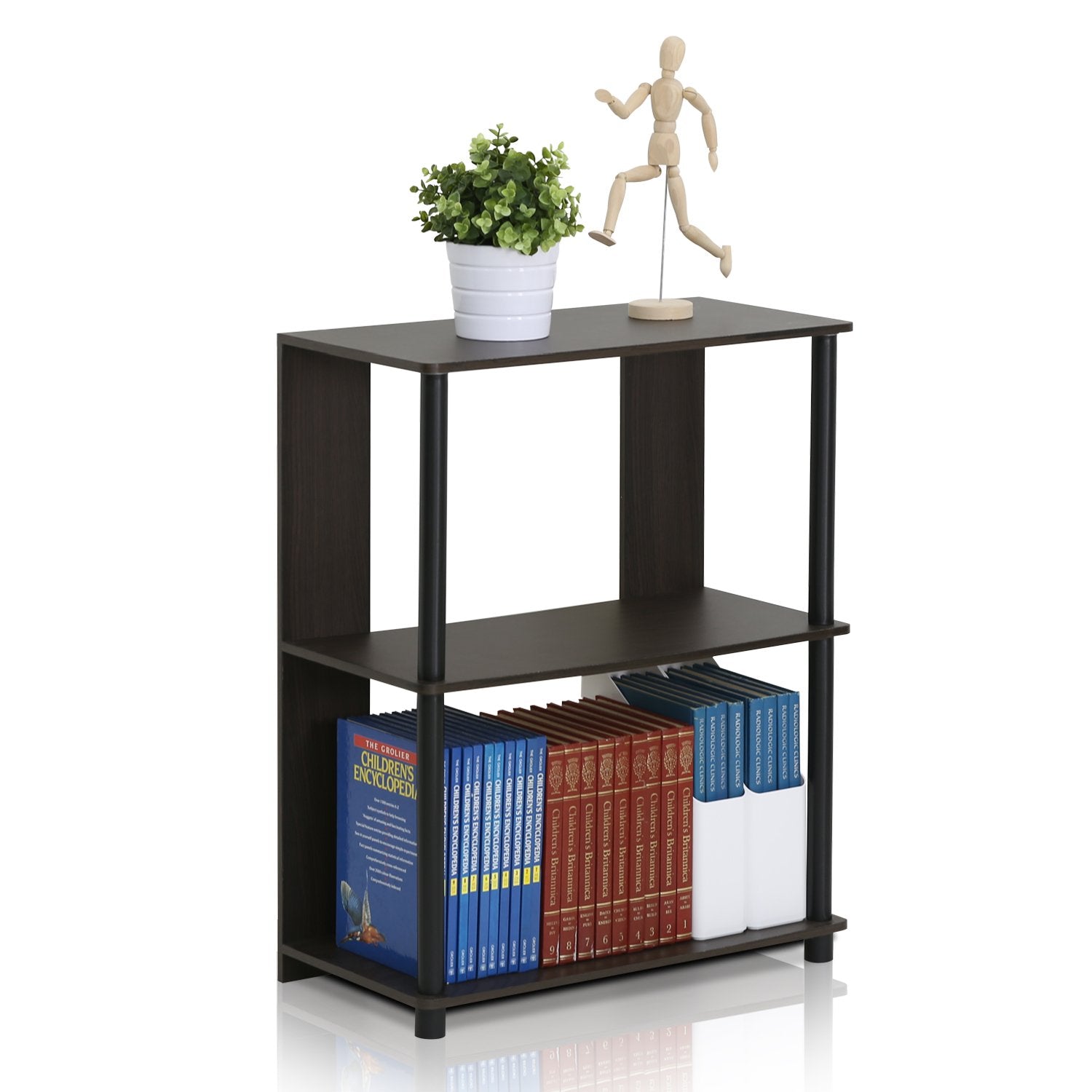 Furinno JAYA Simple Design Bookcase, Walnut, 15070WNBK