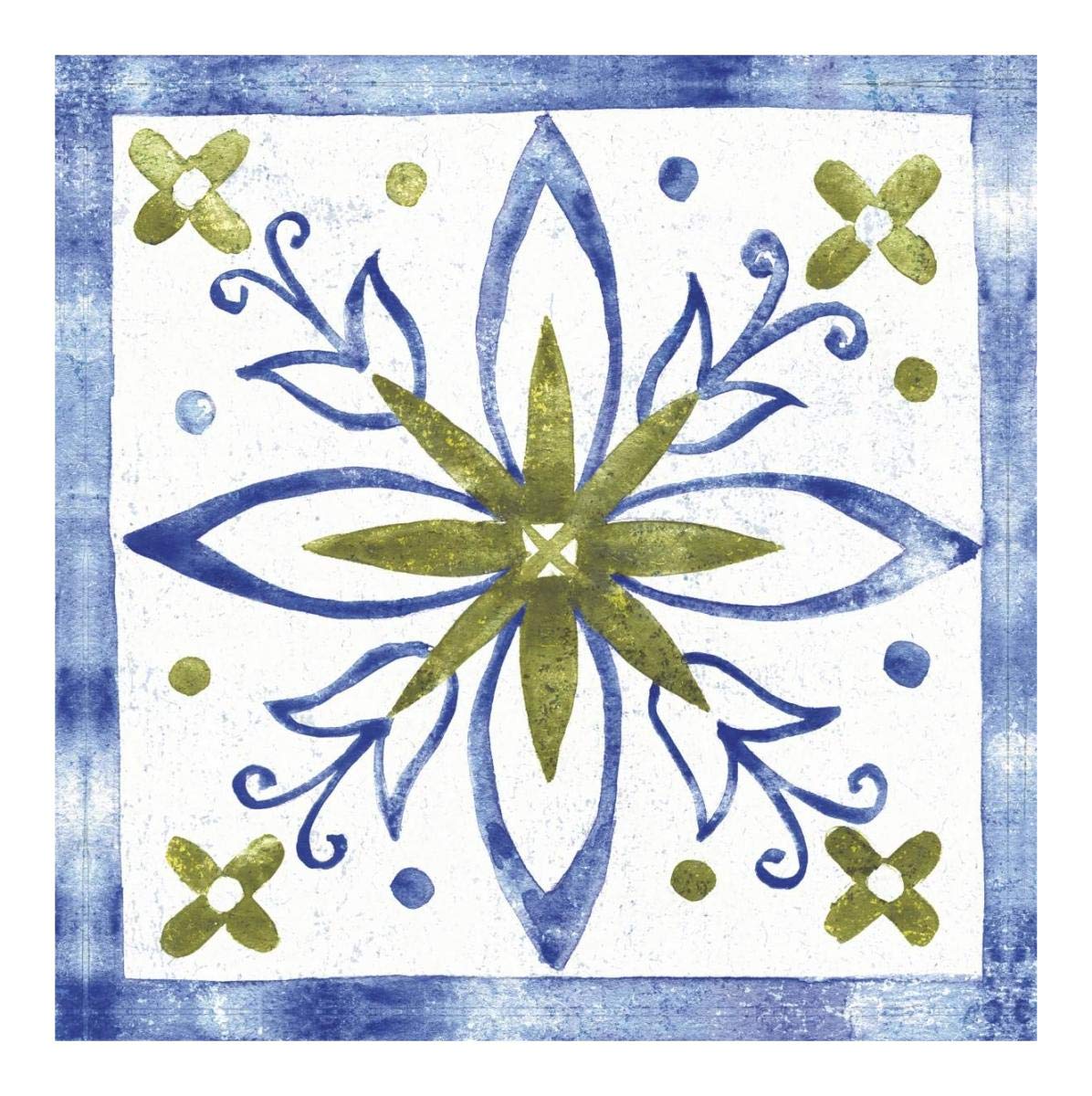 Tile Stencil I -Paper Art-20x20”