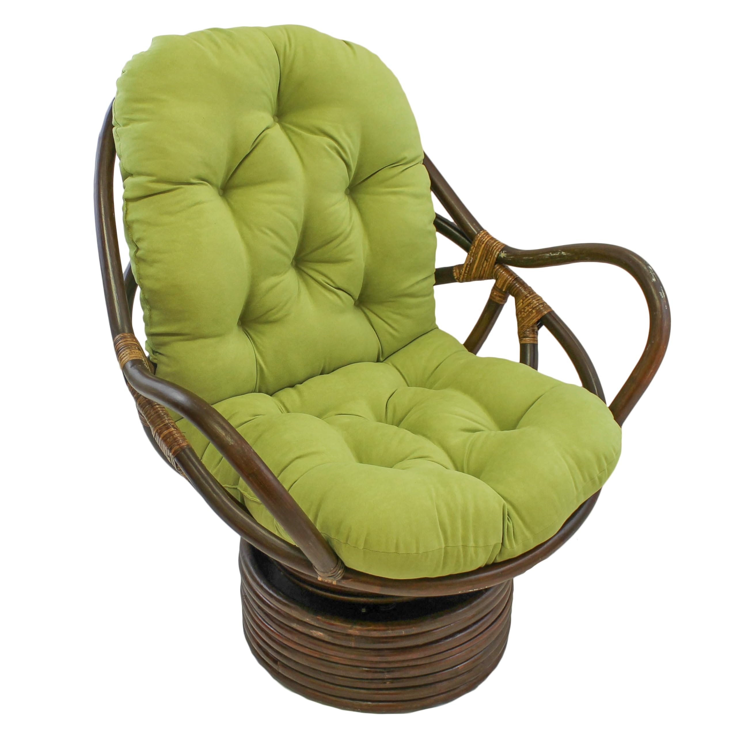 48-inch by 24-inch Solid Micro Suede Swivel Rocker Cushion - Mojito Lime