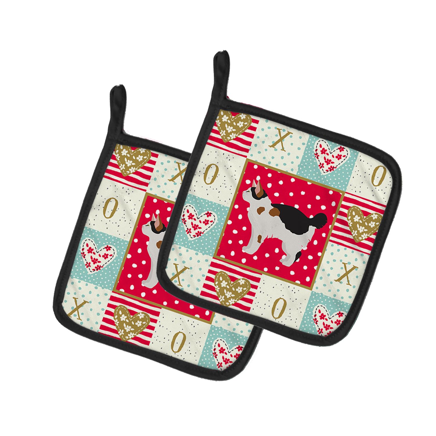 Manx #3 Cat Love Pair of Pot Holders