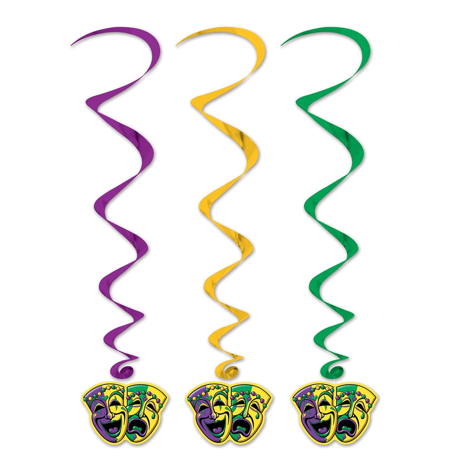 Mardi Gras Whirls (Pack of 6)