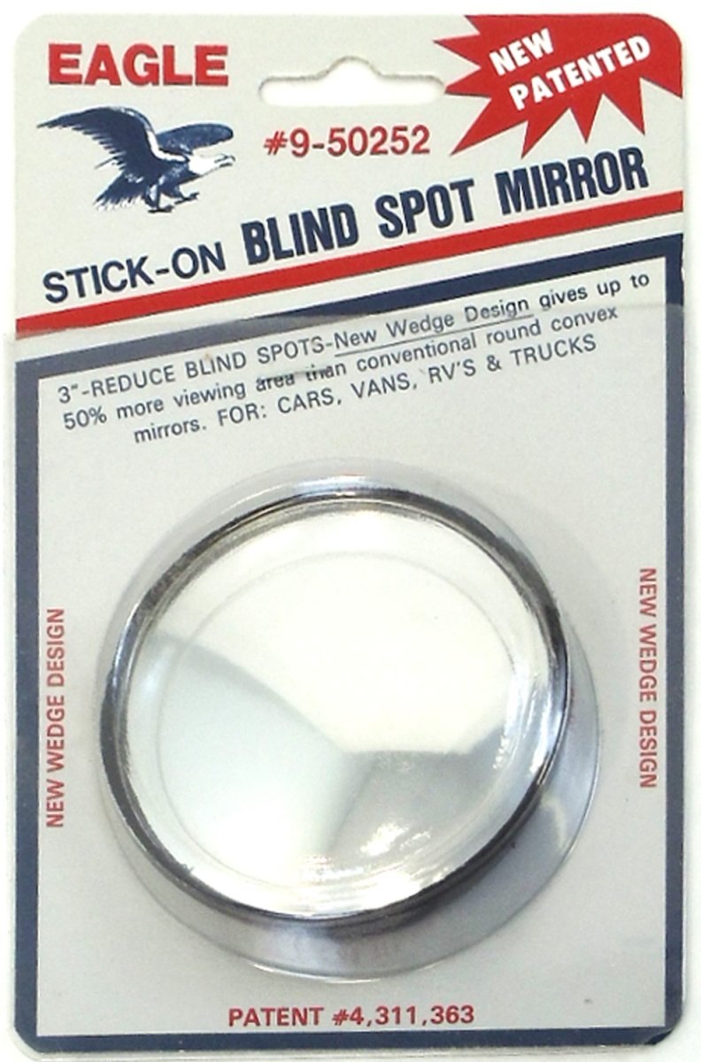 EAGLE WEDGE DESIGN 3 ROUND STICK-ON BLIND SPOT MIRROR