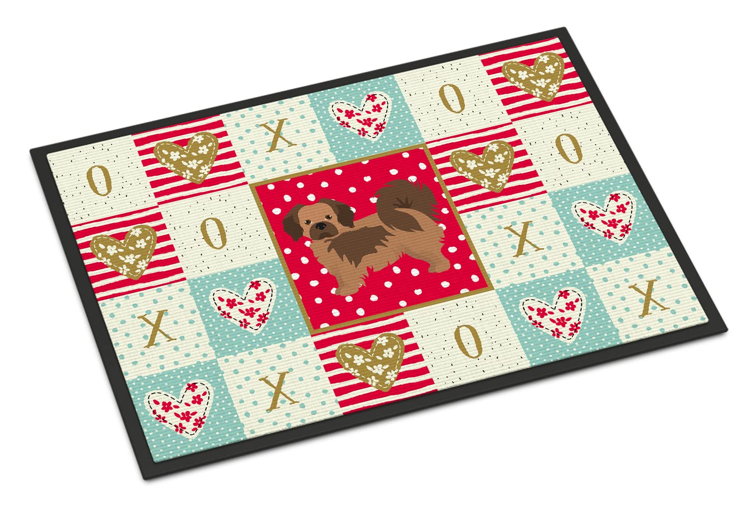 Tibetan Spaniel Love Indoor or Outdoor Mat 18x27