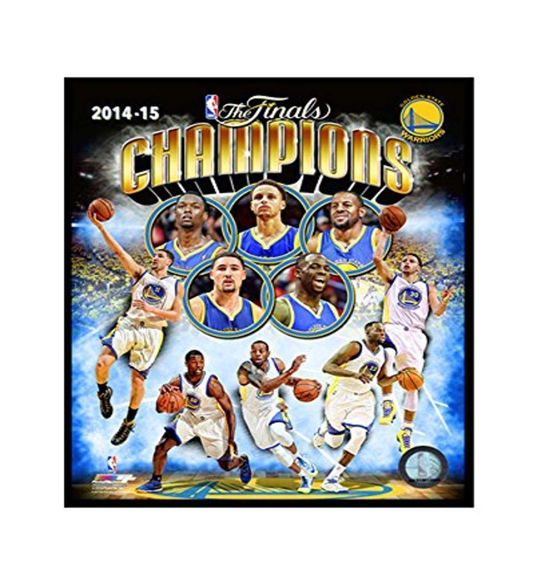 12x18 Photo Stat Frame - 2015 NBA Champions Golden St. Warriors