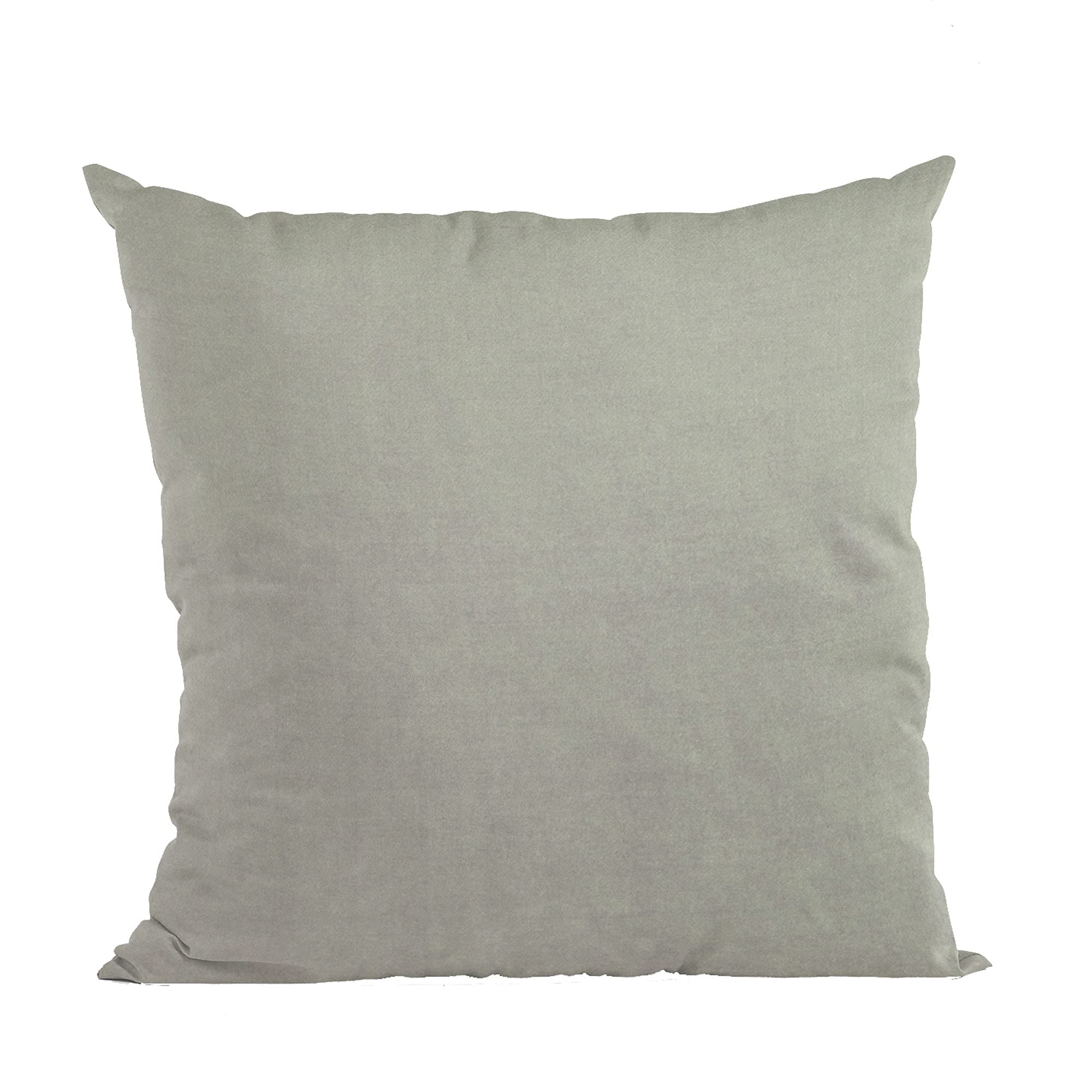 Plutus Grey Solid Shiny Velvet Luxury Throw Pillow - Double sided  20 x 30” Queen