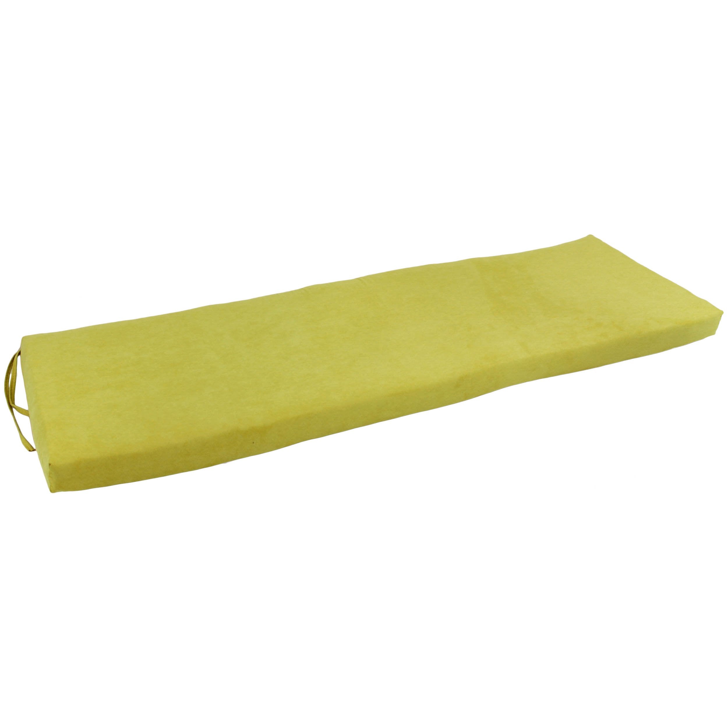 60-inch by 19-inch Micro Suede Bench Cushion - Mojito Lime
