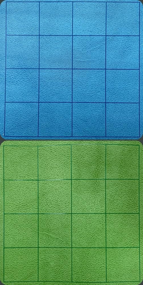 Chessex Play Mat - Mat: 1 Sq 2 Sided Blue/Green Megamat (Two Color Mat) - Smooth & Tough - Compatible with Tabletop RPGs - Accessories for Game Night