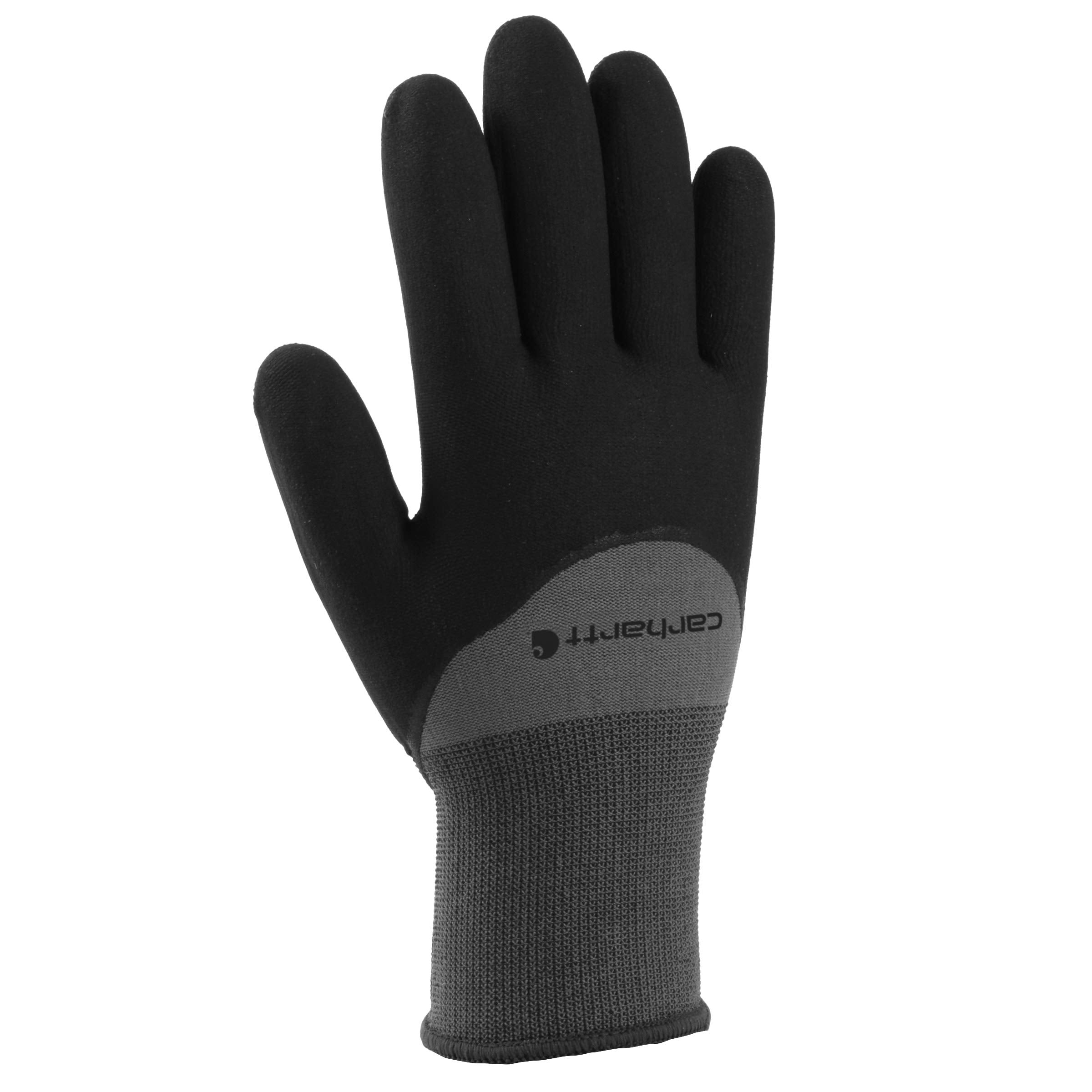 Carhartt Mens Indoor/Outdoor Winter Work Gloves Black/Gray XL 1 pair
