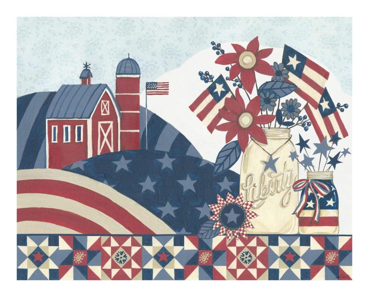 American Country I -Paper Art-22x18”