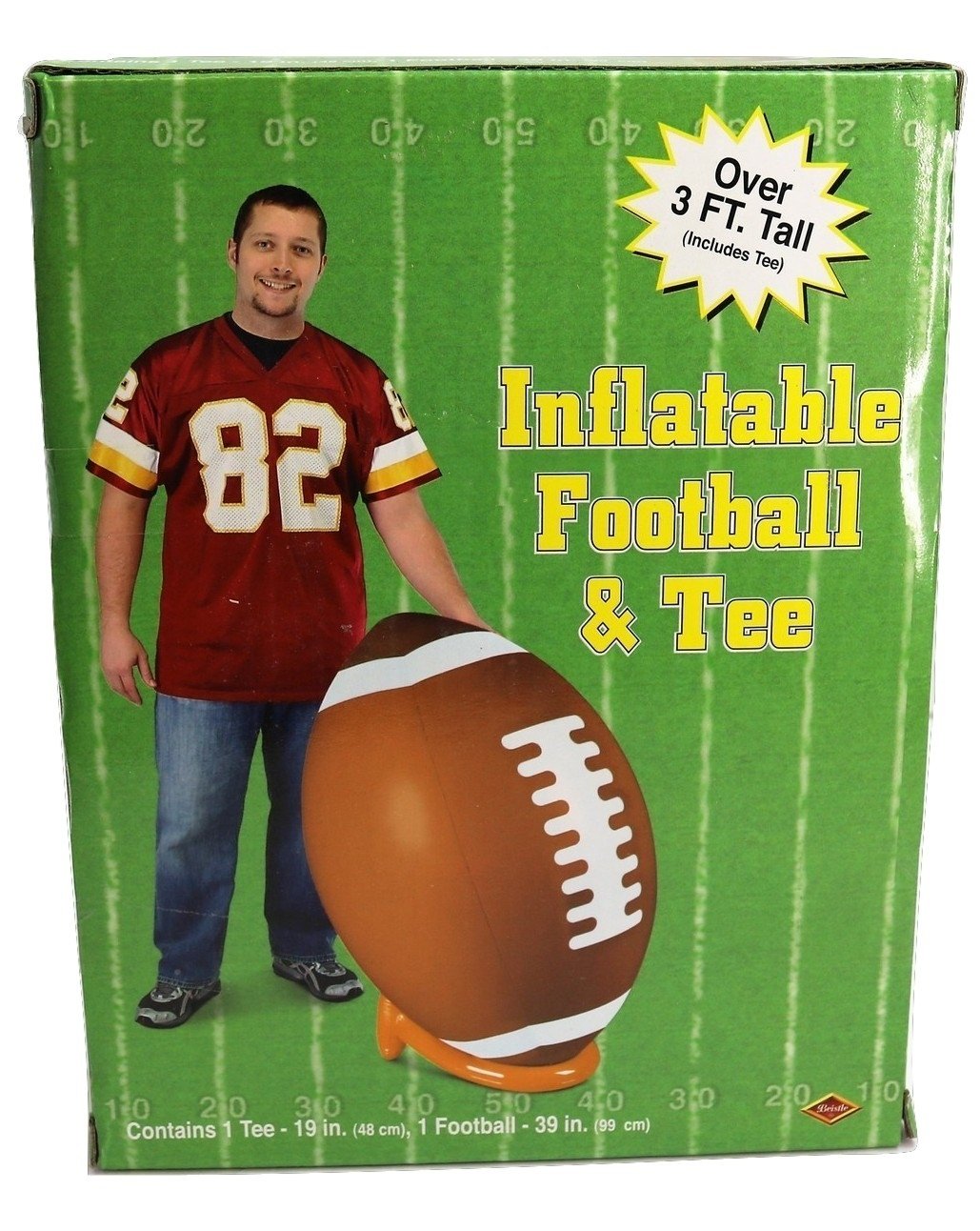 Inflatable Football & Tee Set (Pack of 1)