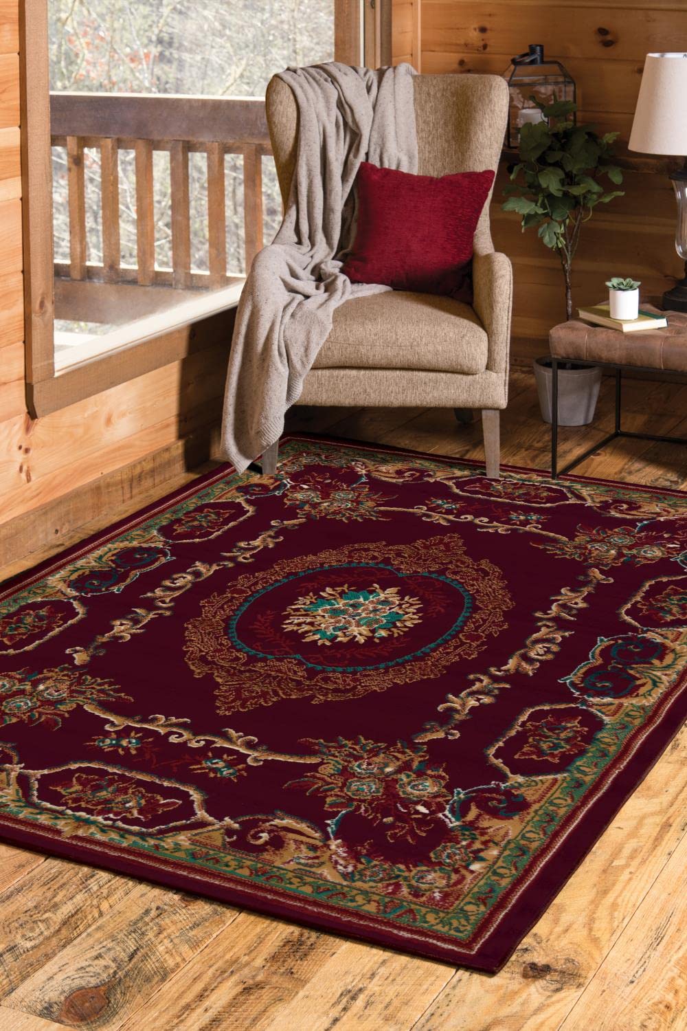 LEXINGTON BURGUNDY 111 x 74″ 940 38134 28″