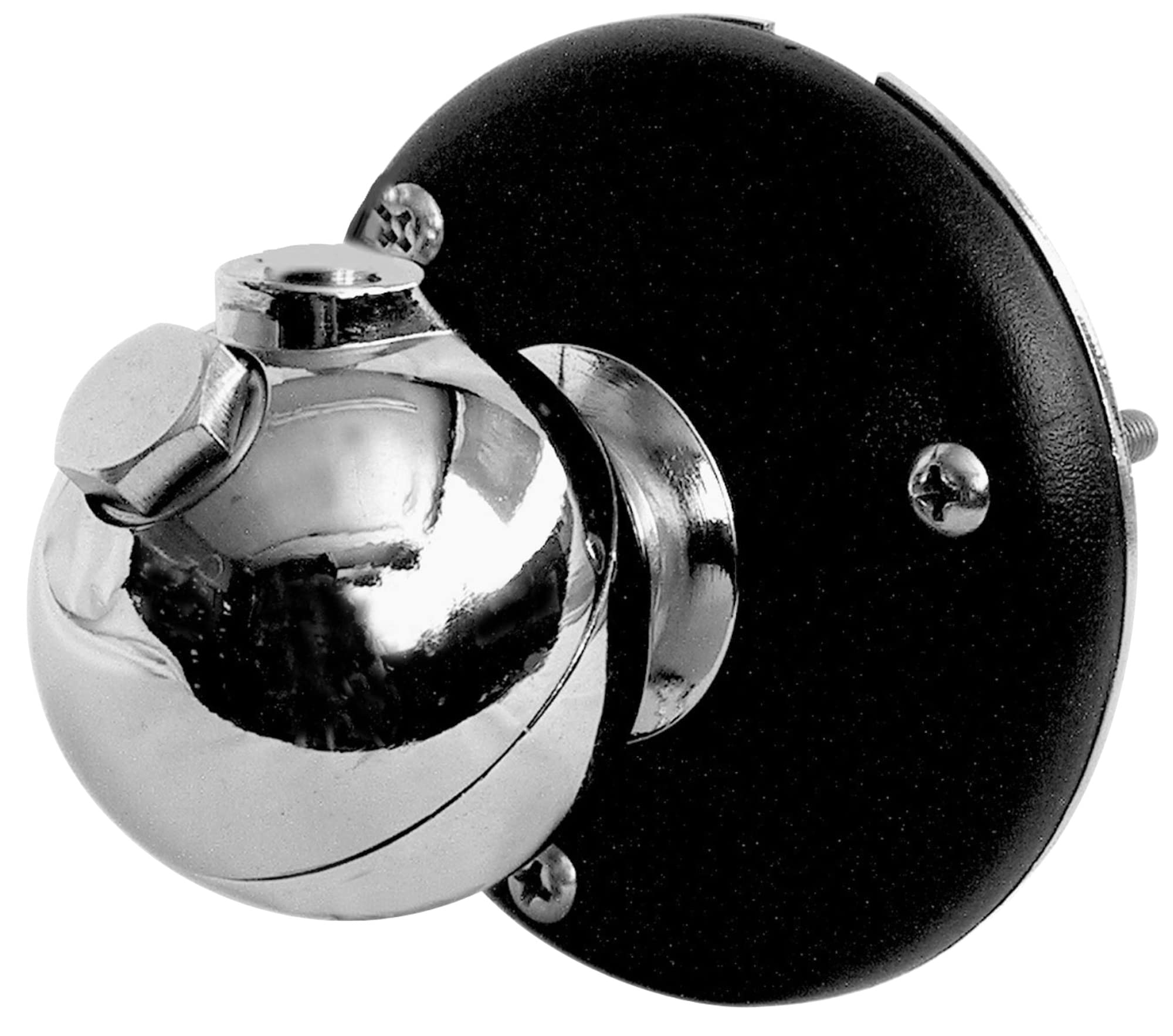 ACCESSORIES UNLIMITED - HEAVY DUTY CHROME SWIVEL  BALL MOUNT WITH 3/8 X 24″ THREADS & LUG CONNECTIONS