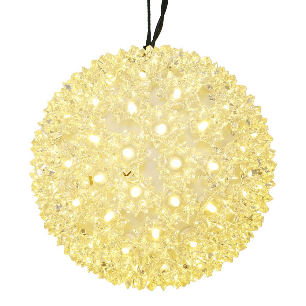 Casafoyer Starlight Sphere LED Christmas Ornament - 6 Inch,  Pack of 2