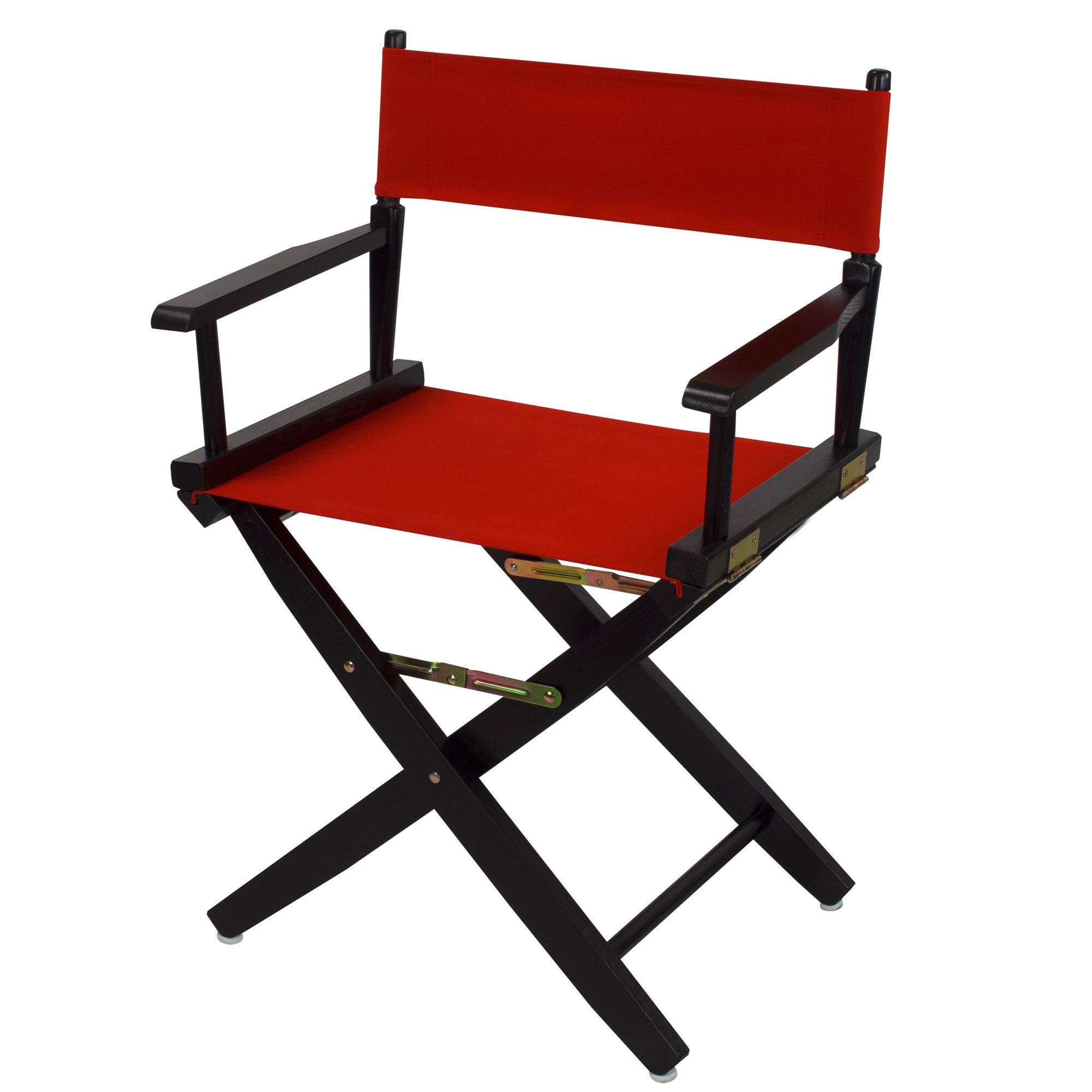 Casafoyer Extra-Wide Premium 18″  Directors Chair Black Frame W/Red Color Cover - (Pack Of 2)