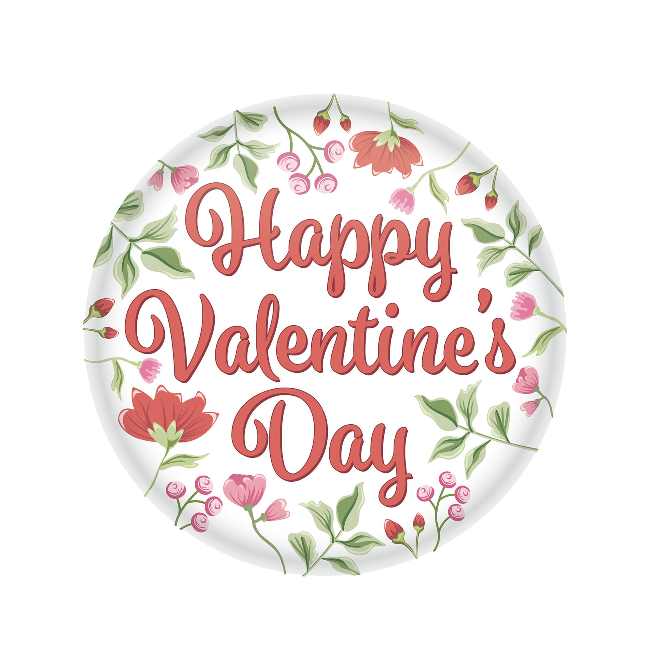 Happy Valentines Day Button