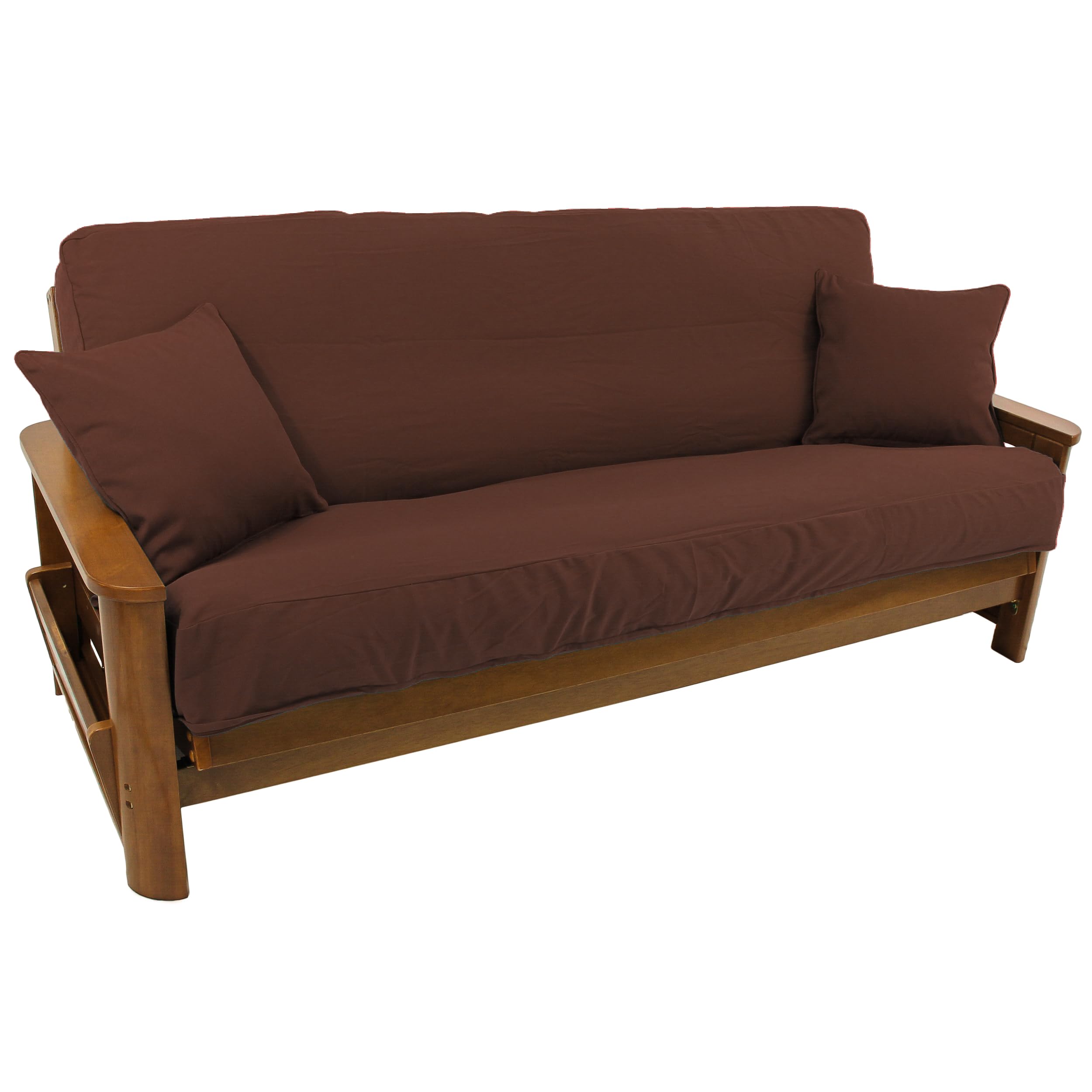 8 to 9-inch Full Cover Set with Two 18-inch Throw Pillows (Set of 3)