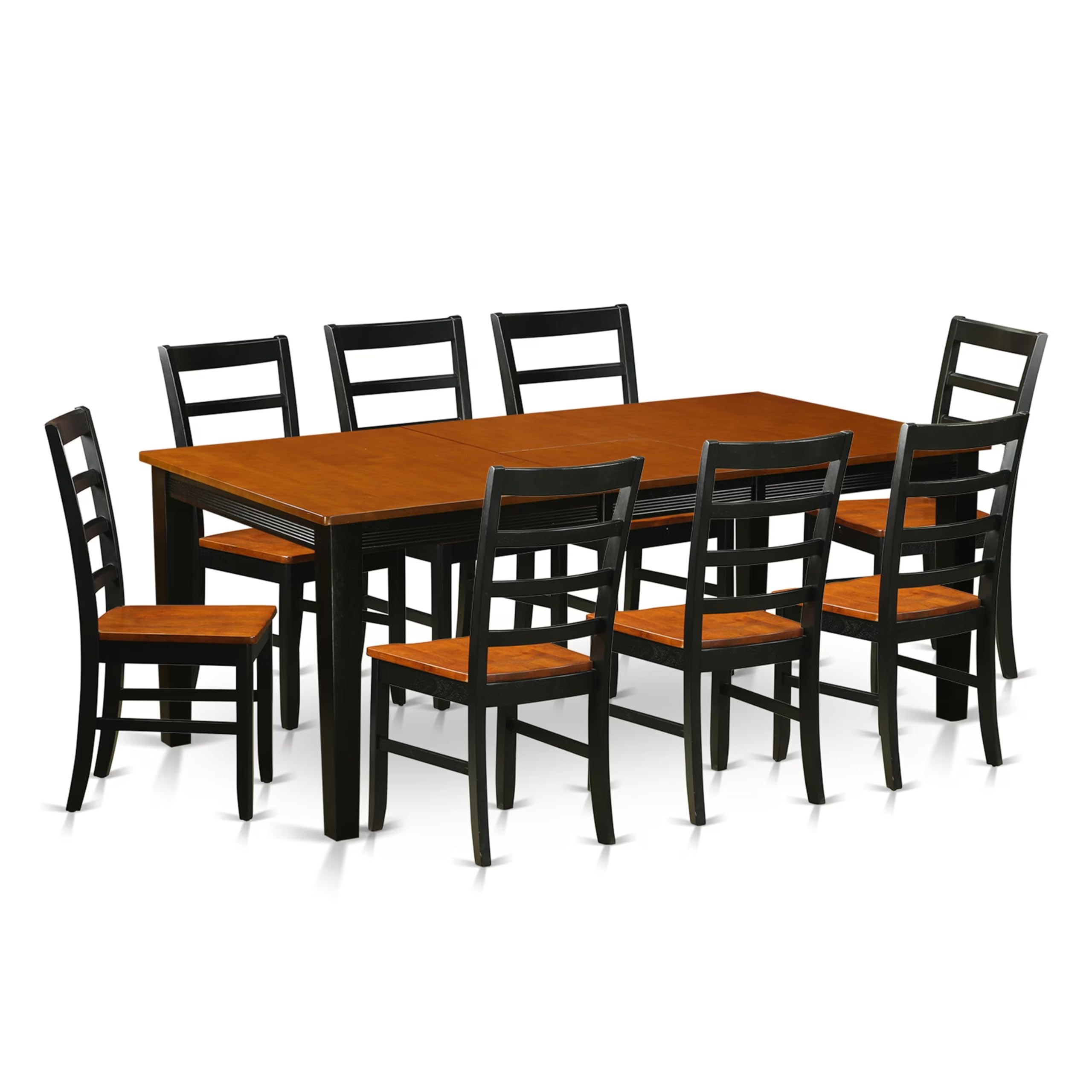 9  Pc  Dining  room  set-Dining  Table  with  8  Wooden  Dining  Chairs