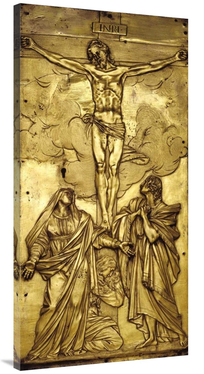 Tabernacle Door with the Crucifixion-Canvas Art-24x48”